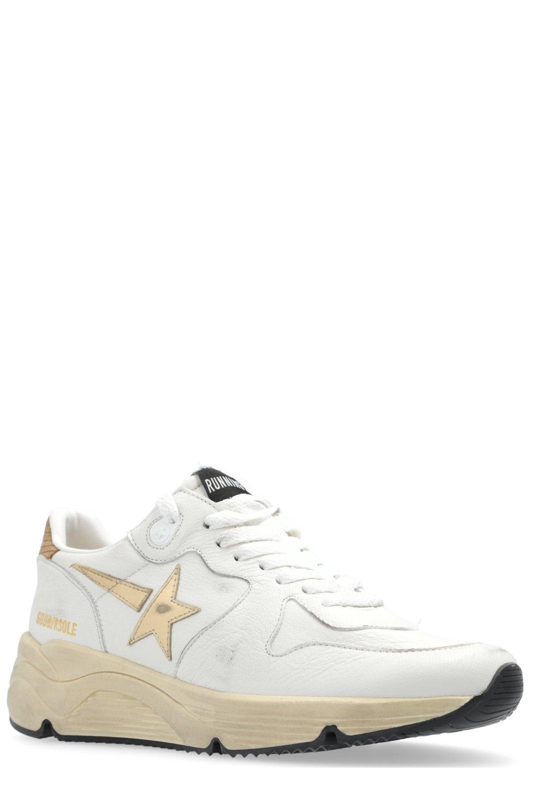 GOLDEN GOOSE STAR PATCH LACE-UP SNEAKERS 