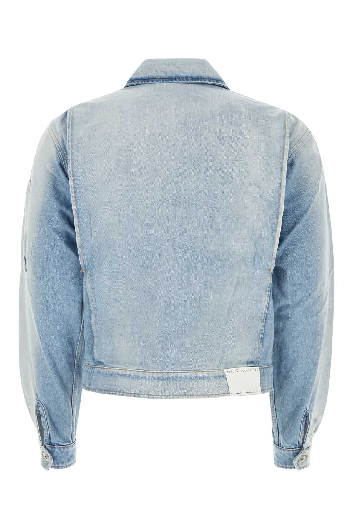 Random Identities Utility Jacket With Multiple Pockets And Buttoned Cuffs In Blue