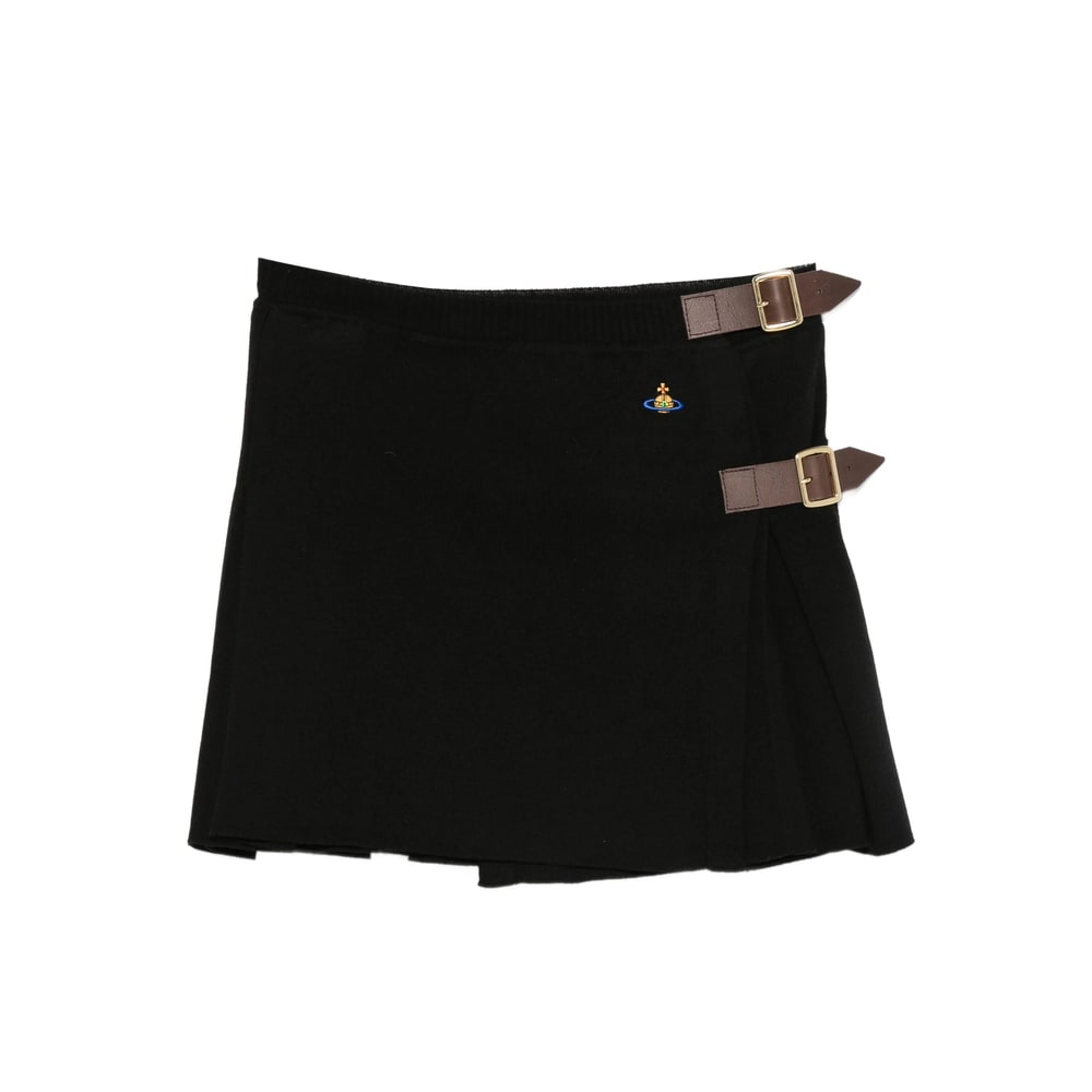 Vivienne Westwood Bea Pleated Kilt Mini Skirt Clothing In Black