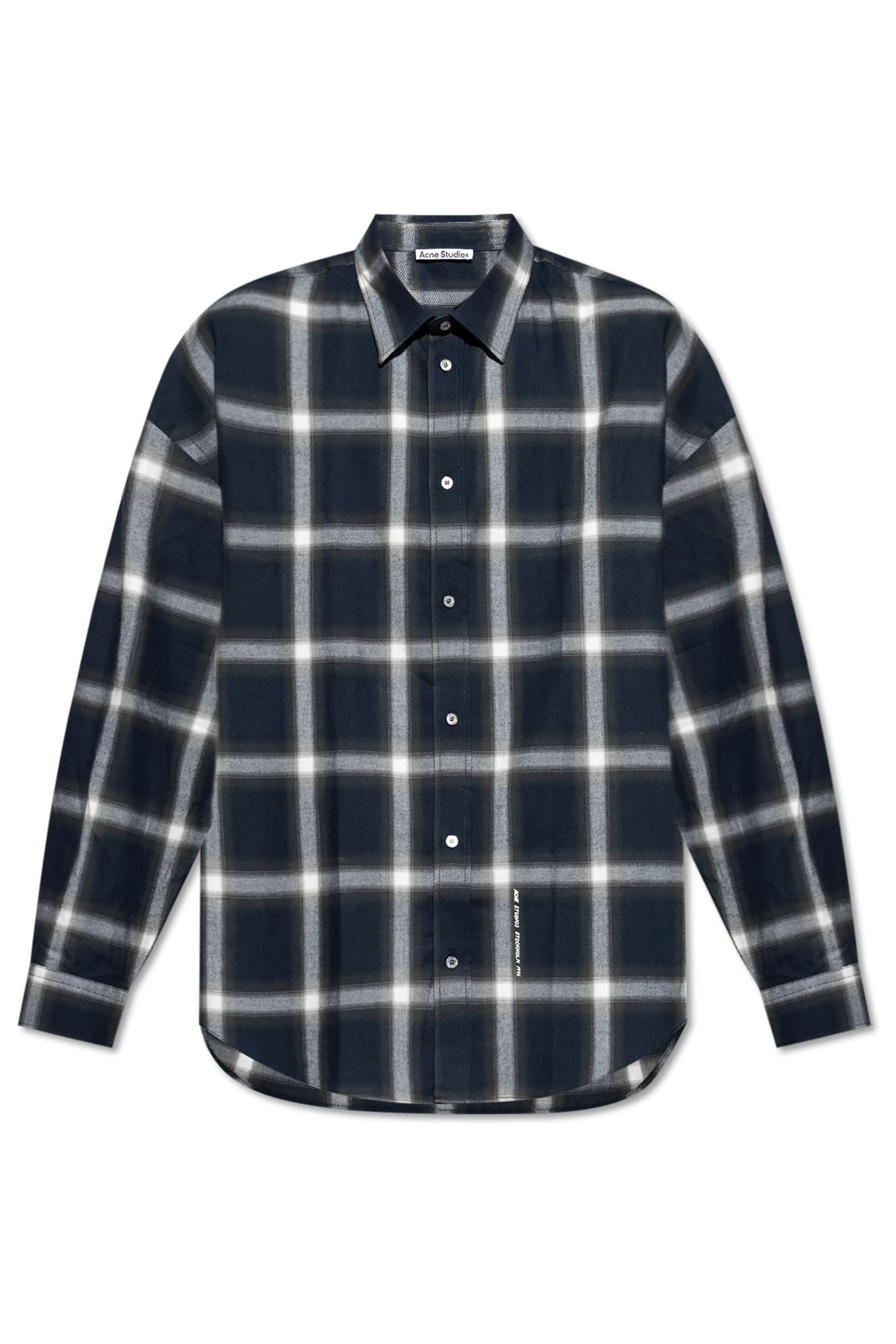 Acne Studios Plaid Shirt In Multi