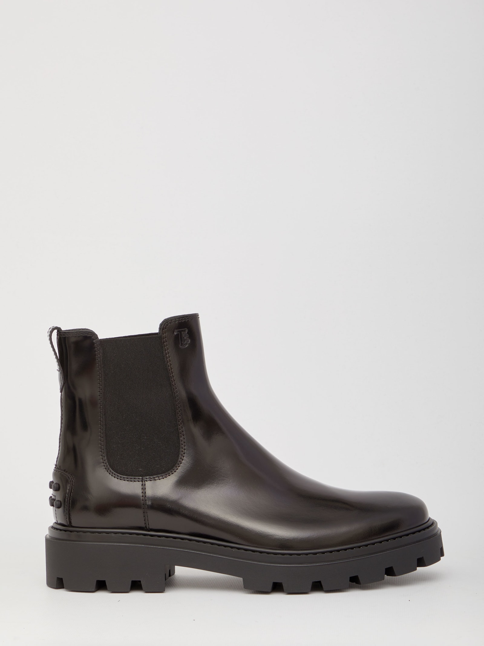 Tod's Black Leather Ankle Boots