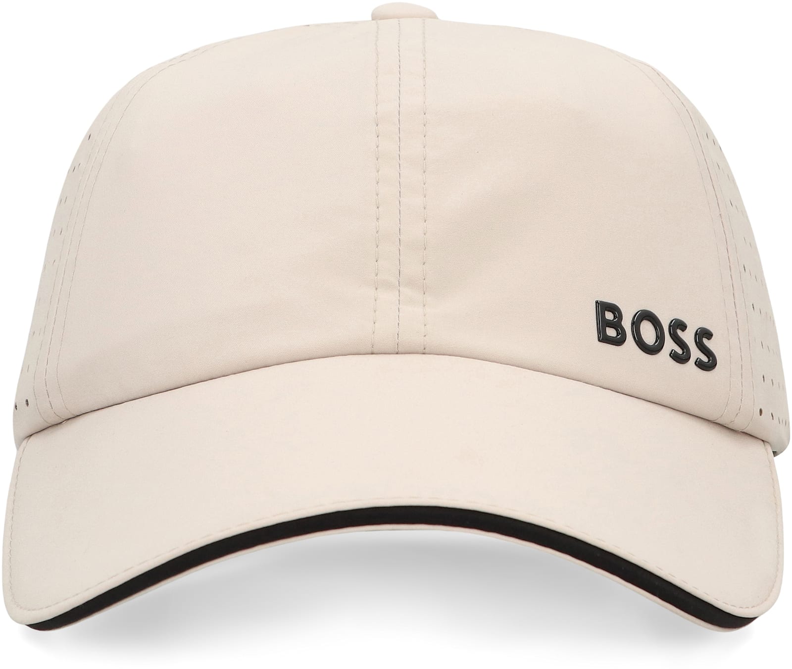 Hugo Boss Logo Baseball Cap Curved Brim In White