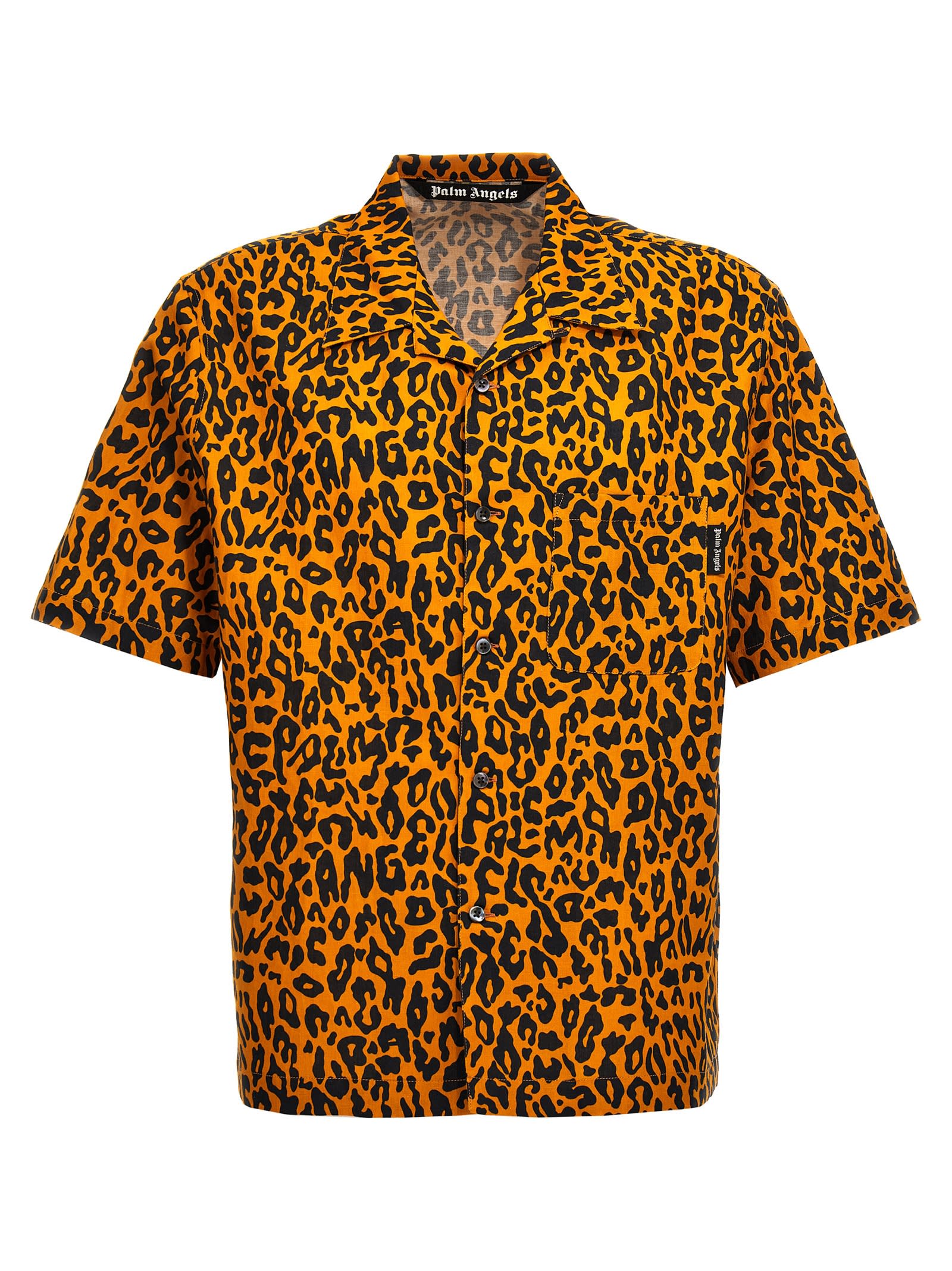 Shop Palm Angels Cheetah Shirt In Multicolor