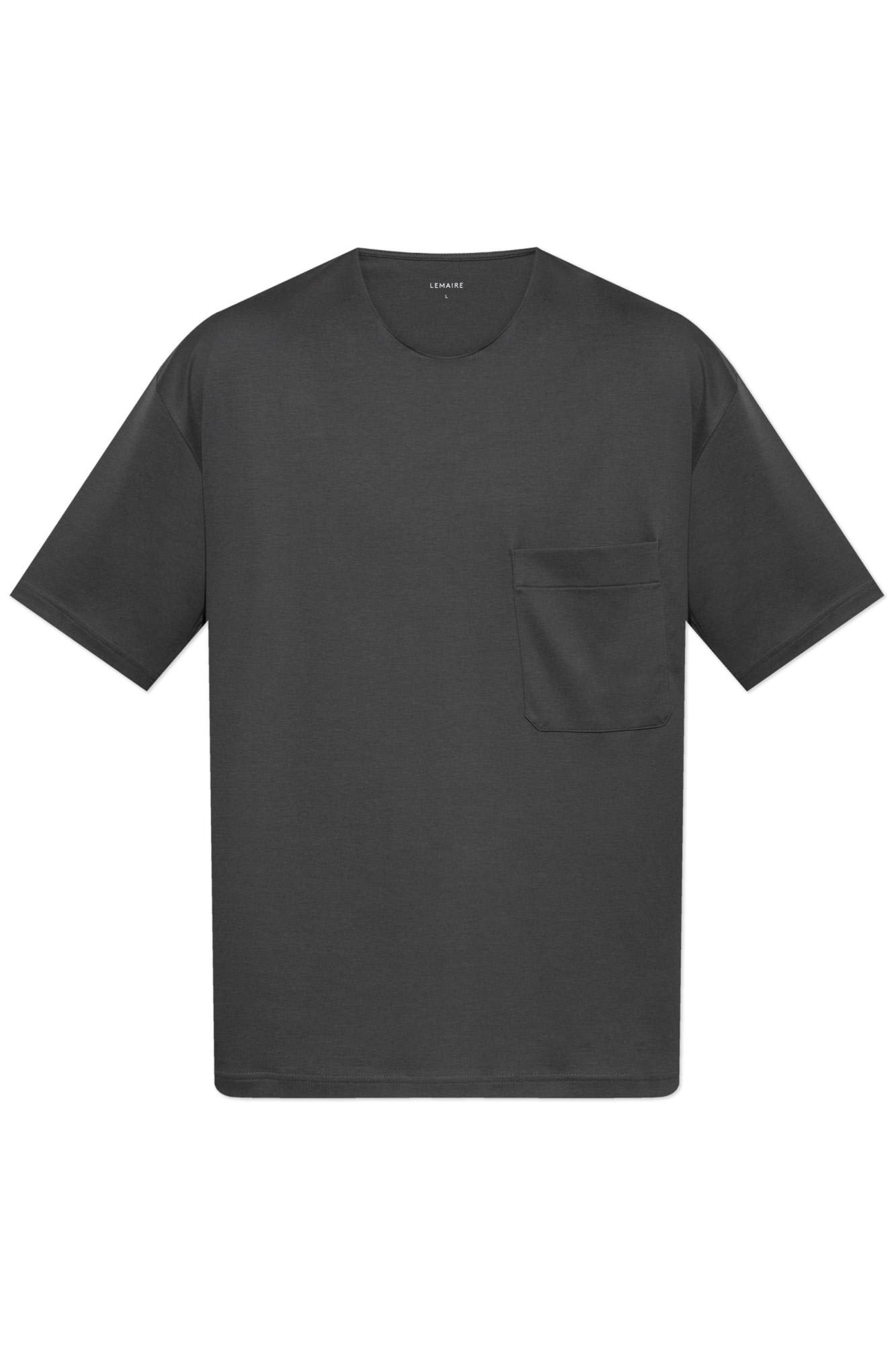 Lemaire T-shirt With Pocket In Gray