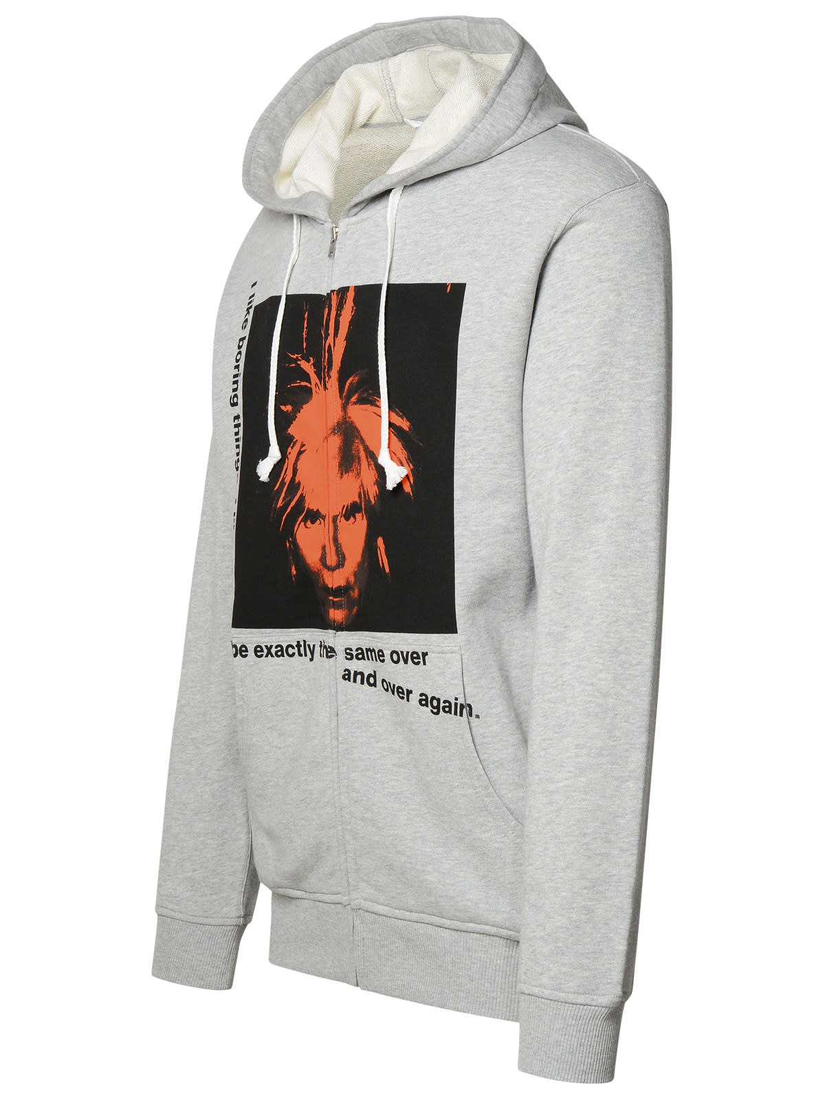 Shop Comme Des Garçons Shirt Andy Warhol Grey Cotton Hoodie