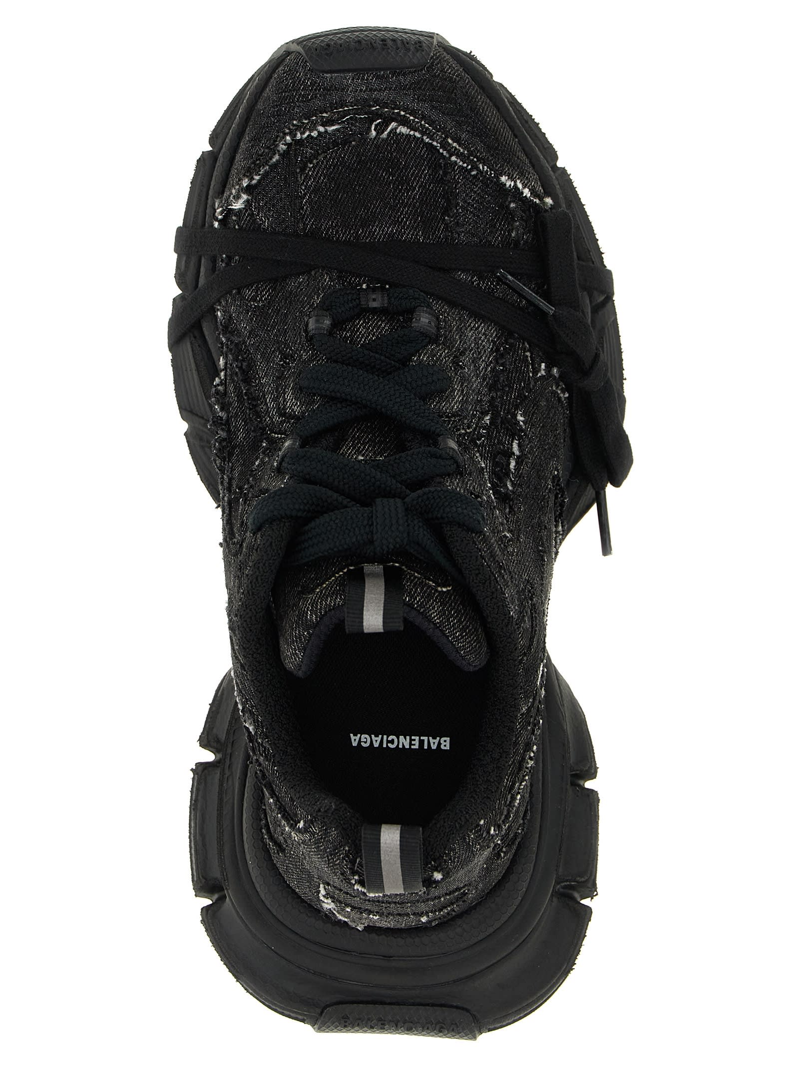 Balenciaga Embossed 3xl Sneakers In Black