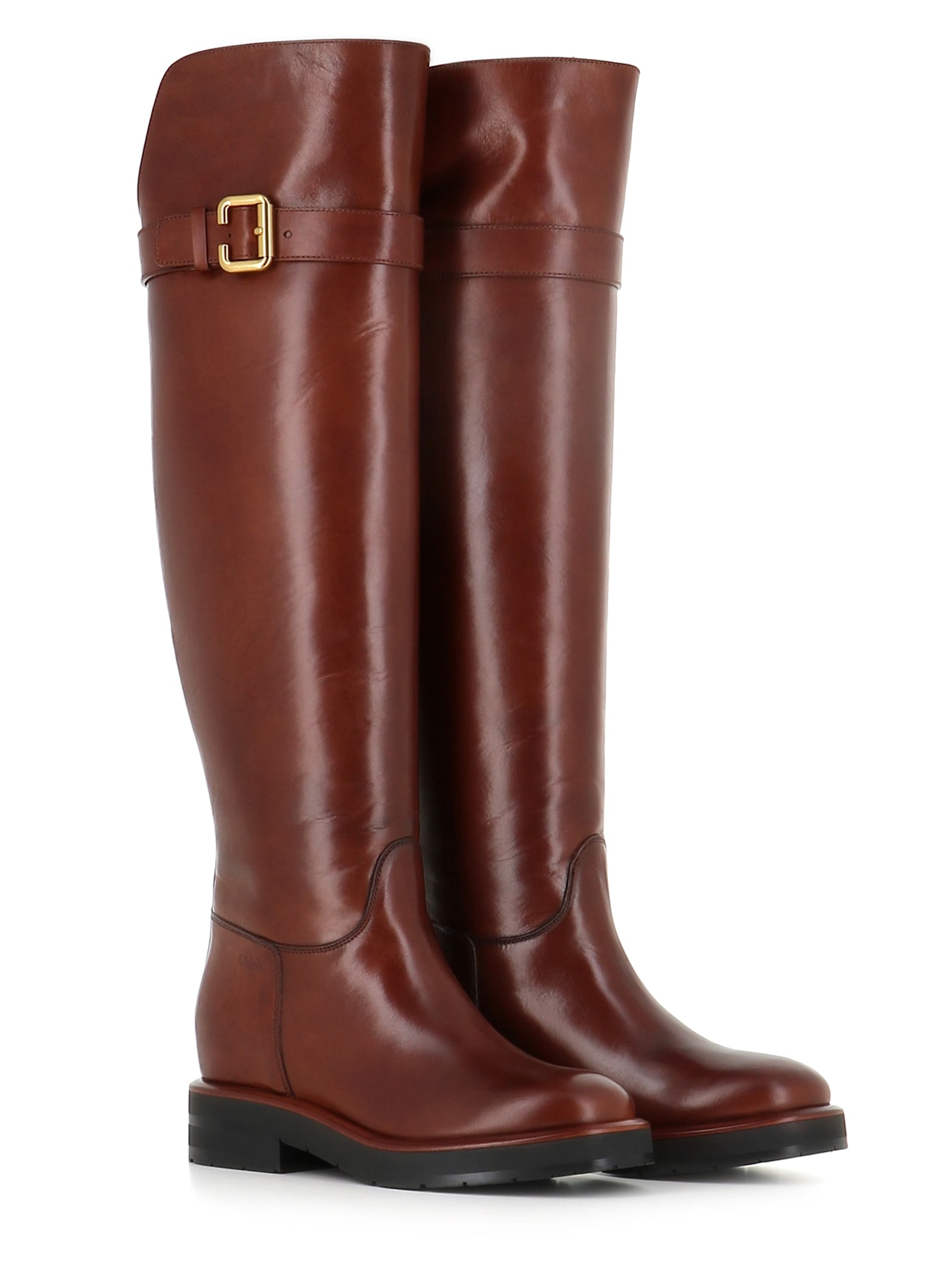 Shop Chloé Boot Coddington In Cognac