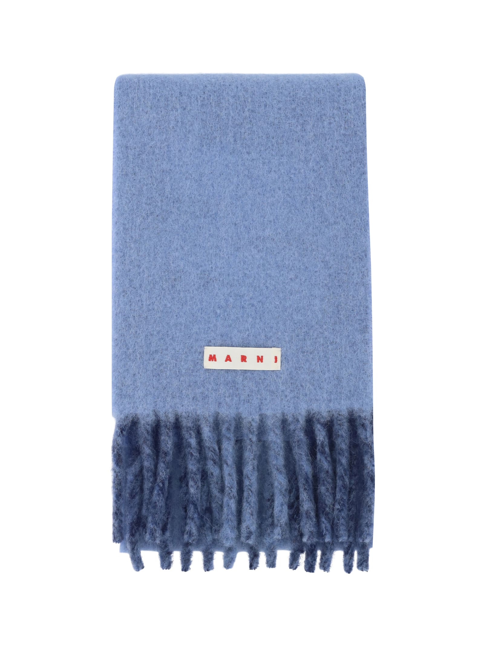 Shop Marni Scarf In Light Blue