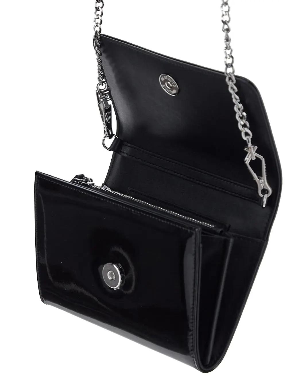 Shop Vivienne Westwood Shiny Patent Crossbody Bag In Black