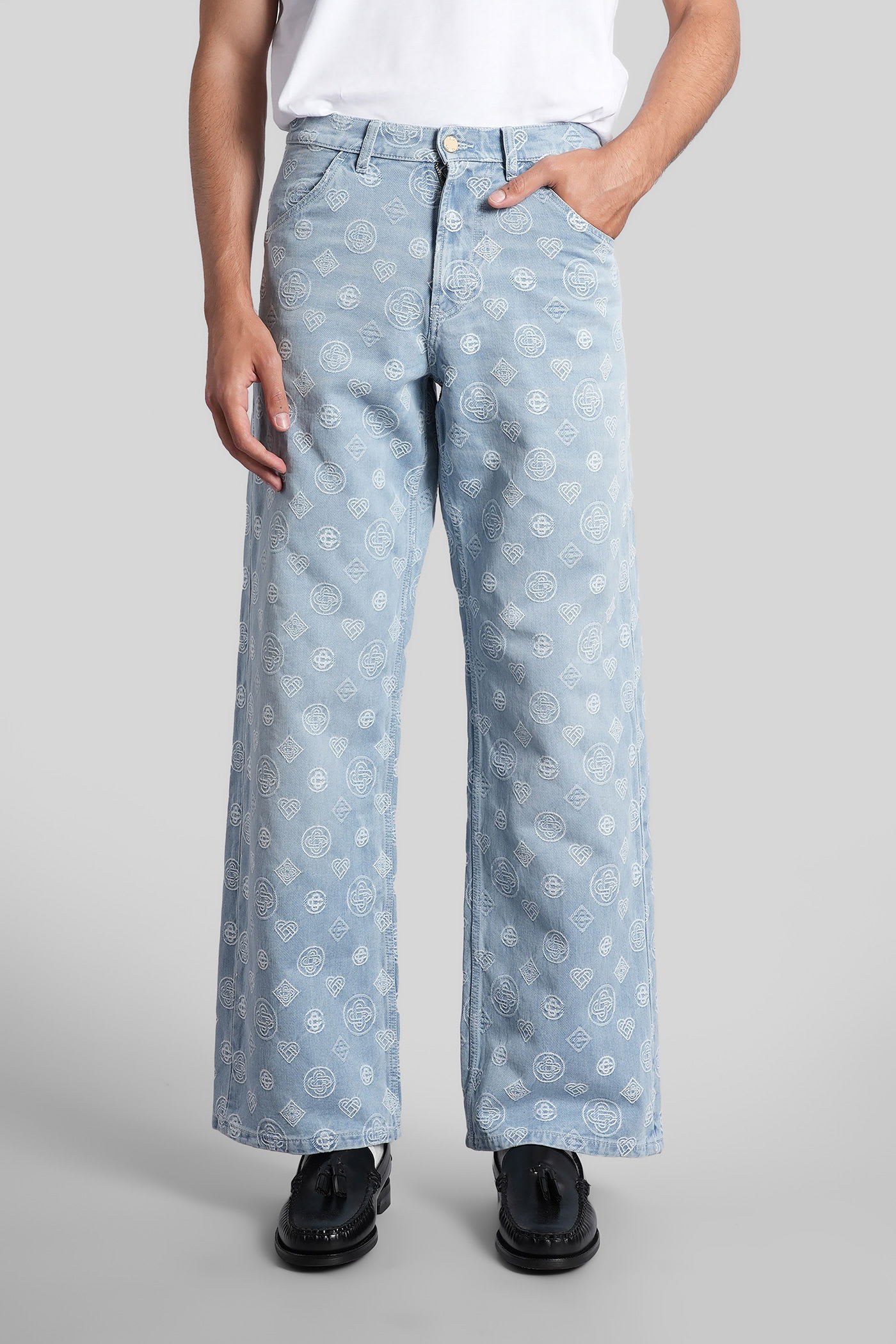 Casablanca Jeans In Blue Denim In Blue