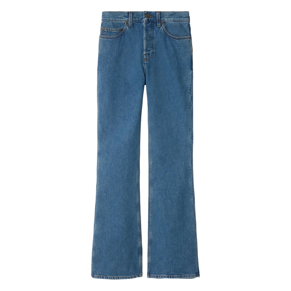 Burberry Denim Bootcut Jeans In Blue