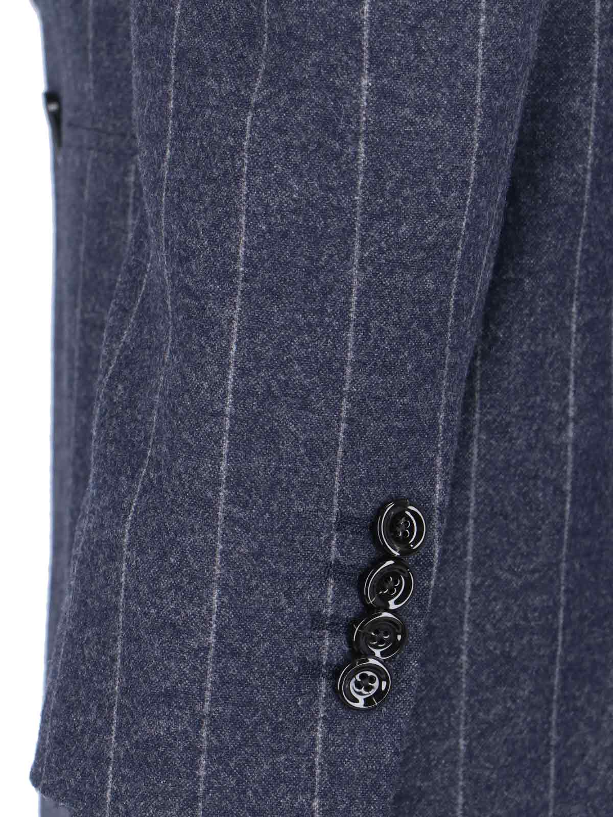 Lardini Virgin Wool And Cashmere Blazer In Blue