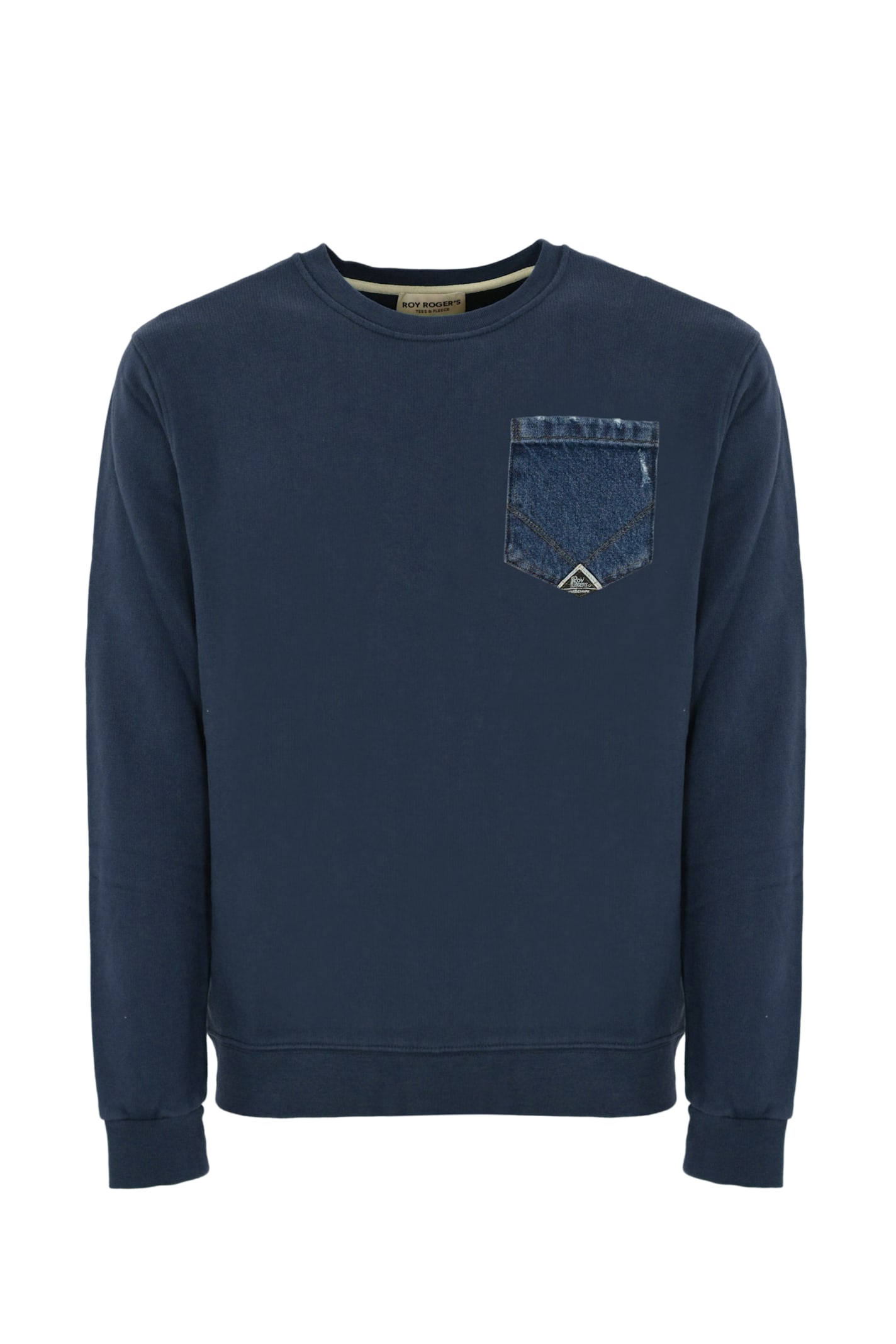 Roy Rogers Sweatshirt With Pocket In Cotton Denim