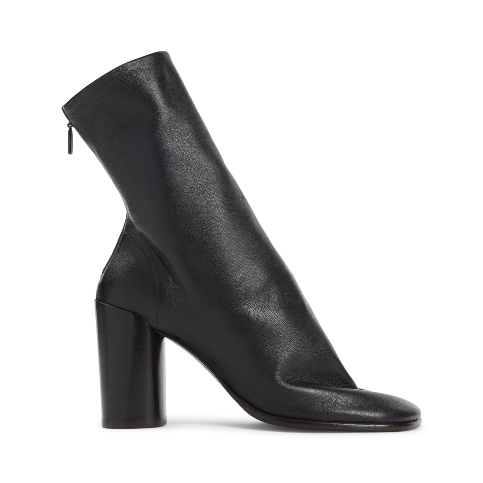 Lemaire 80mm Anatomic Zip-detail Block-heel Boots In Black