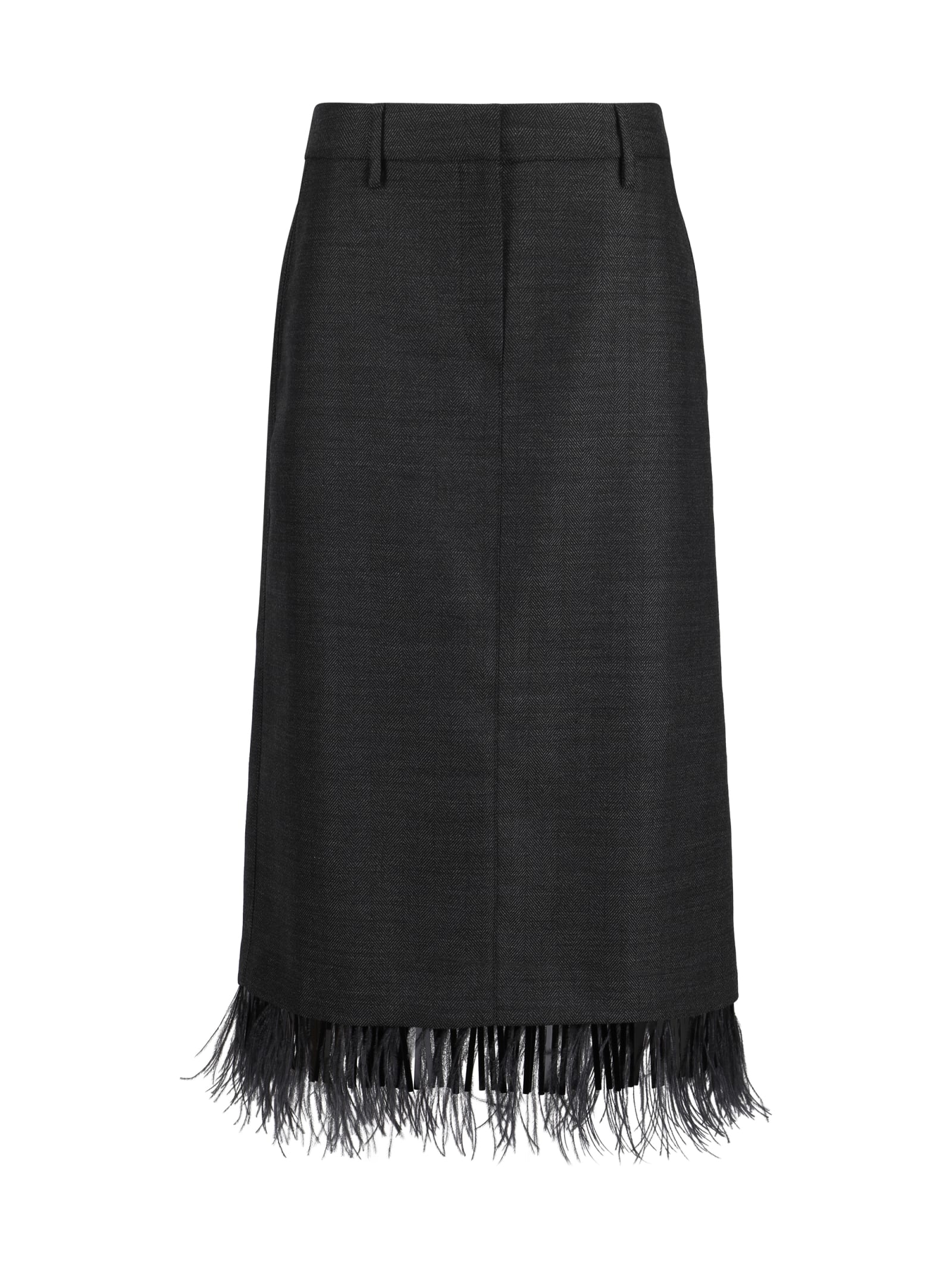 Brunello Cucinelli Skirt In Antracite