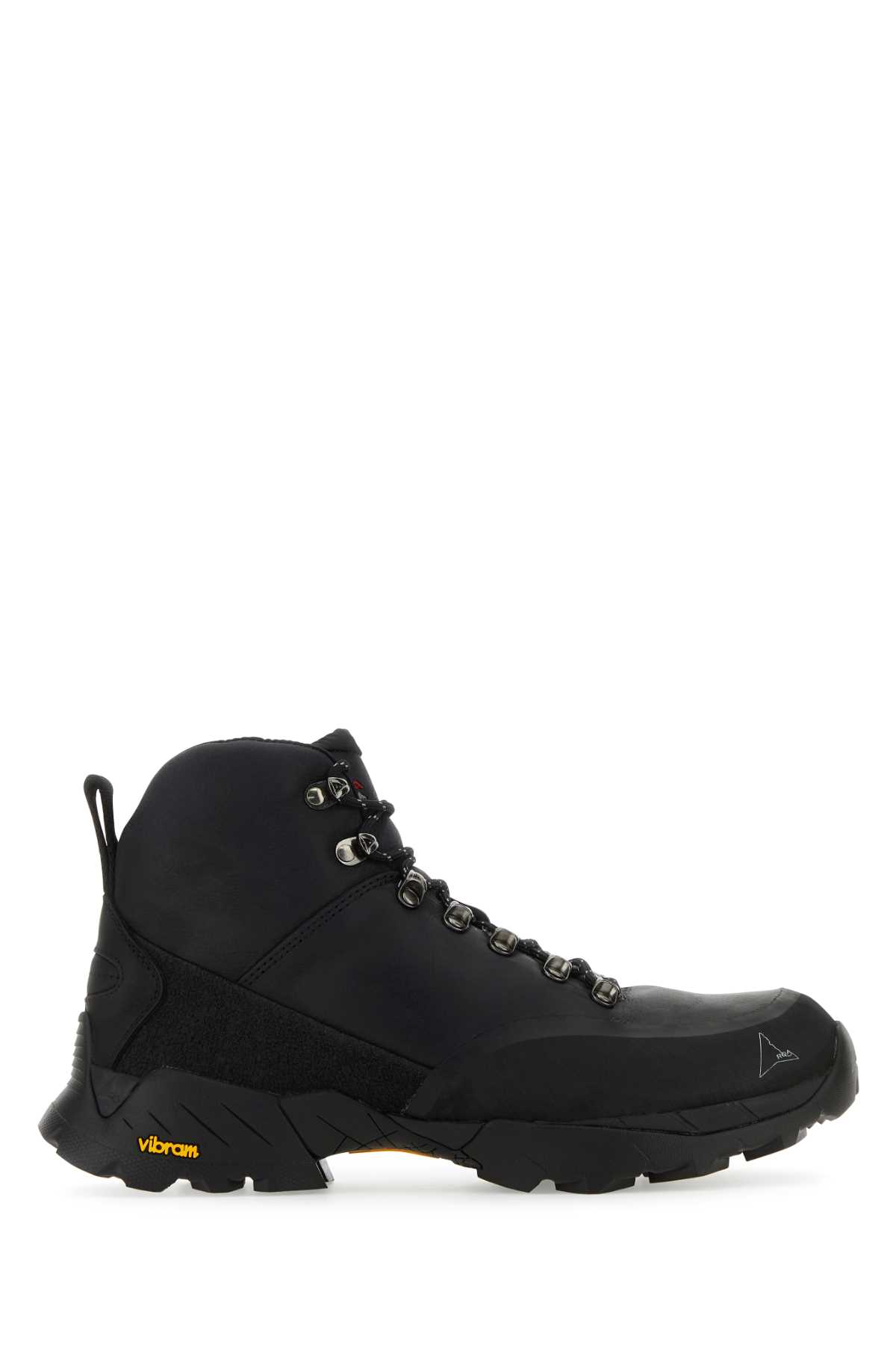 Shop Roa Black Leather Andreas Sneakers In 001a