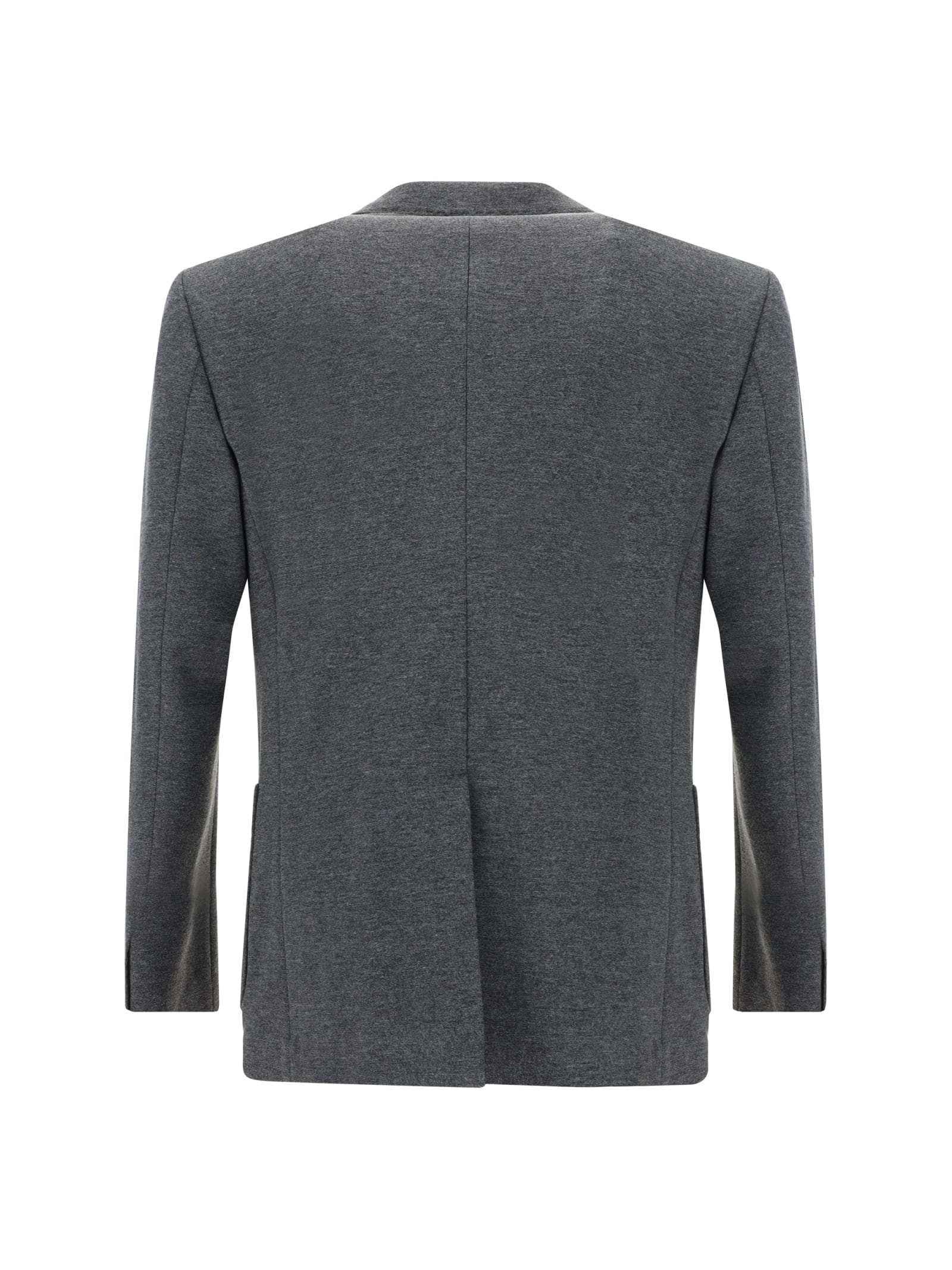 Shop Dolce & Gabbana Blazer Jacket In Melangegrigi