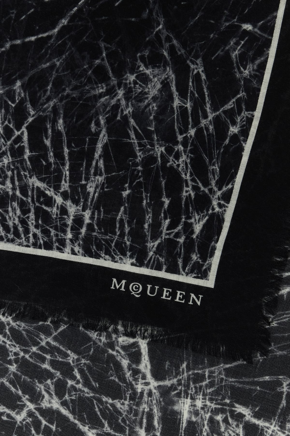 Shop Alexander Mcqueen Sl Smashed Glass In Blackivory