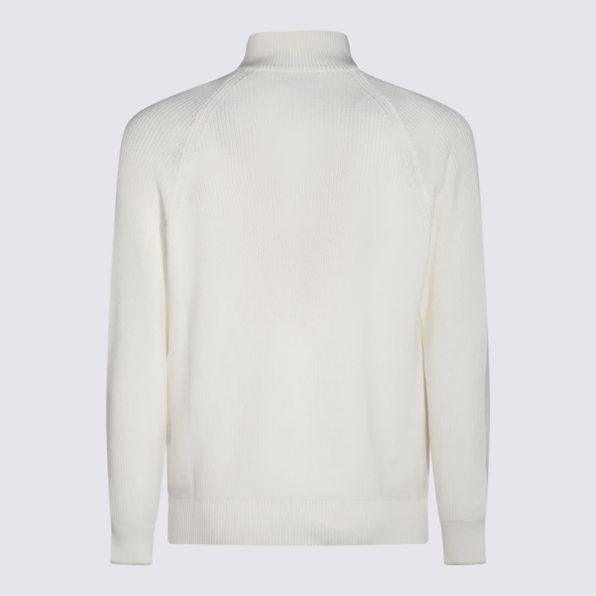 Shop Brunello Cucinelli White Cotton Knitwear