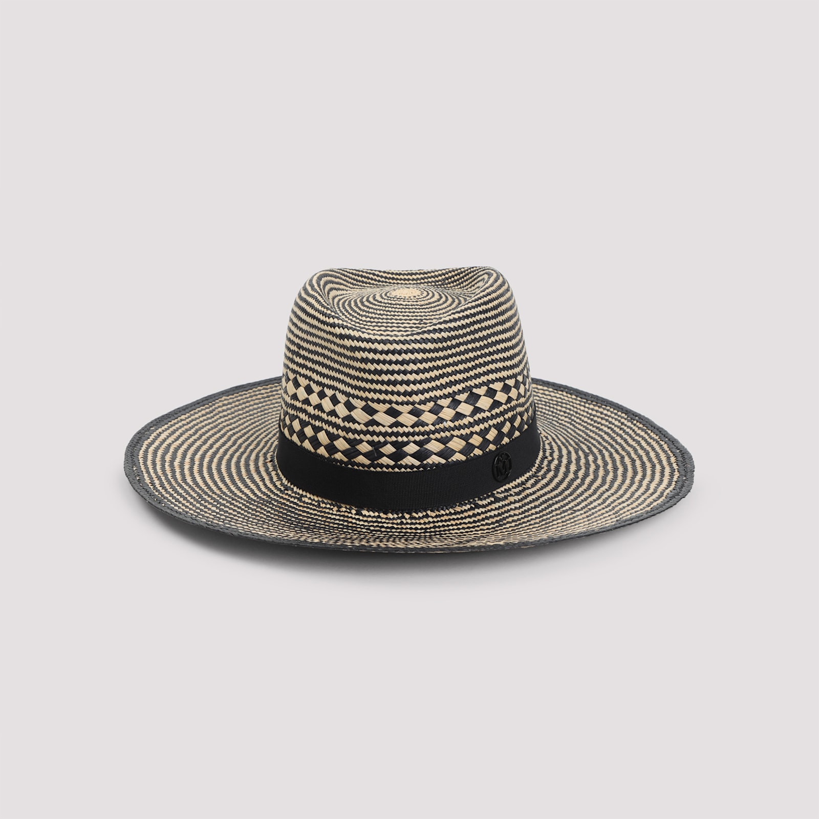 Maison Michel Charles Bicolor Hat In Black