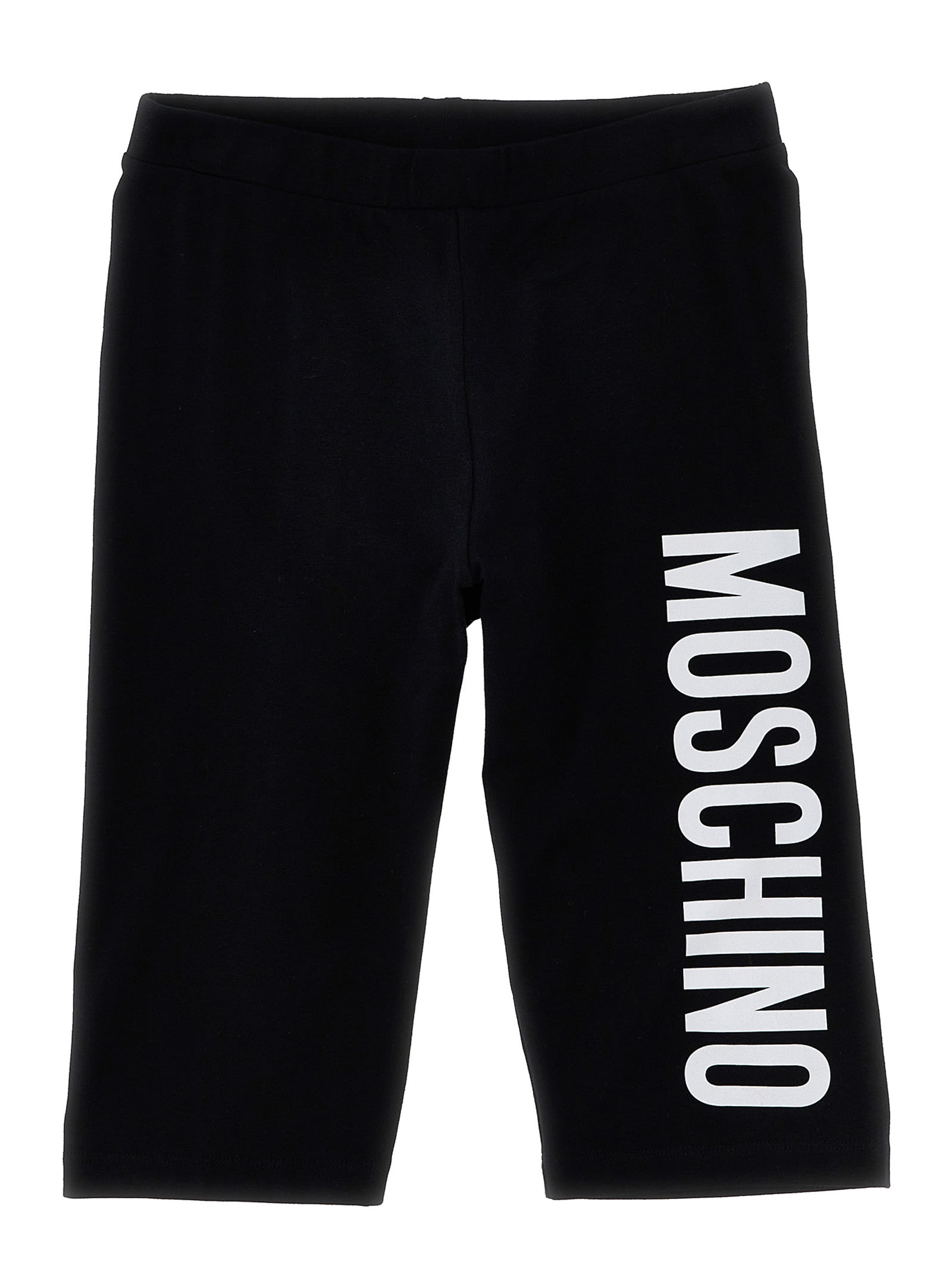 Shop Moschino Logo Print T-shirt + Leggings Set In White/black