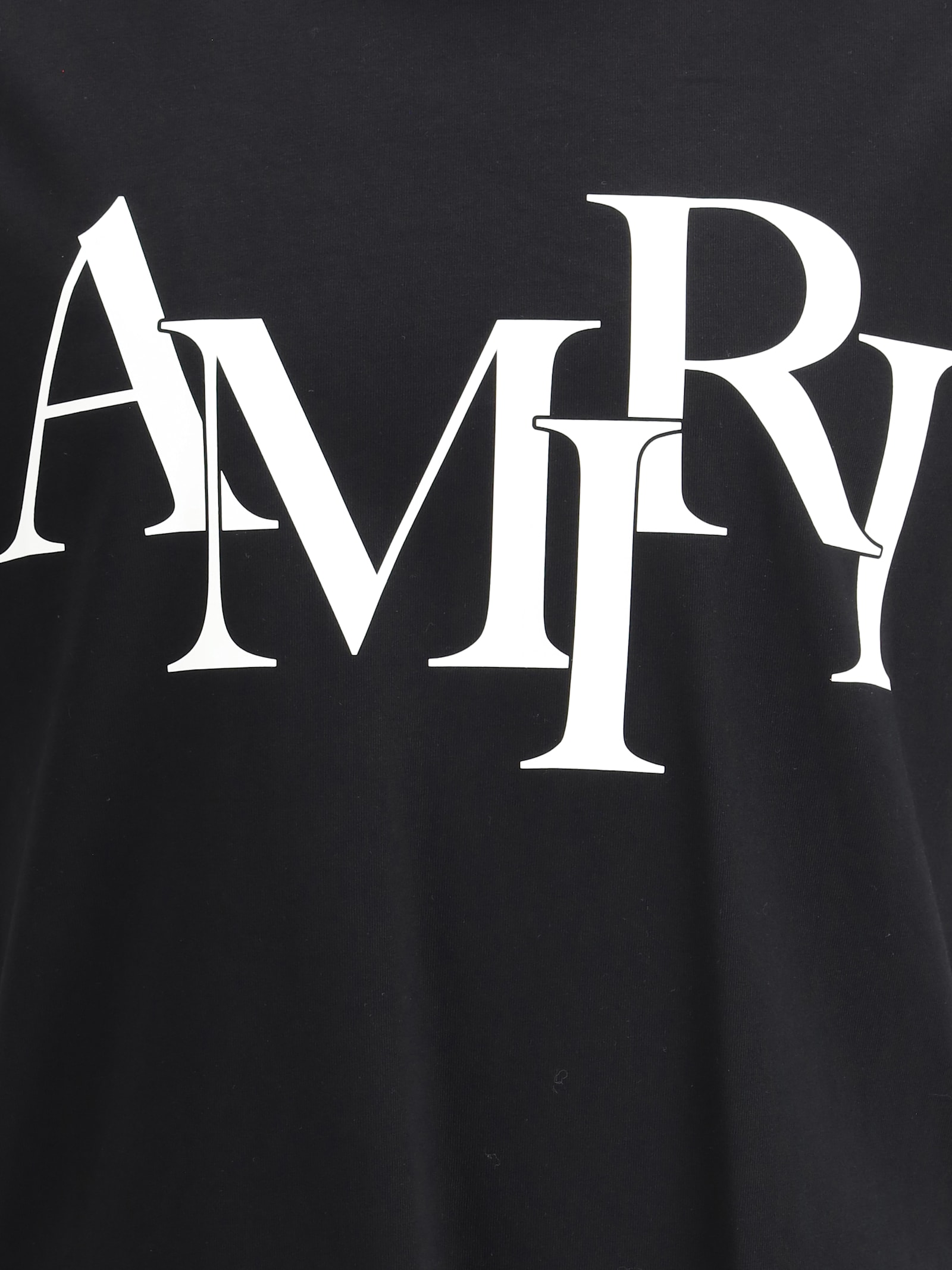 Amiri Logo T-shirt In Black