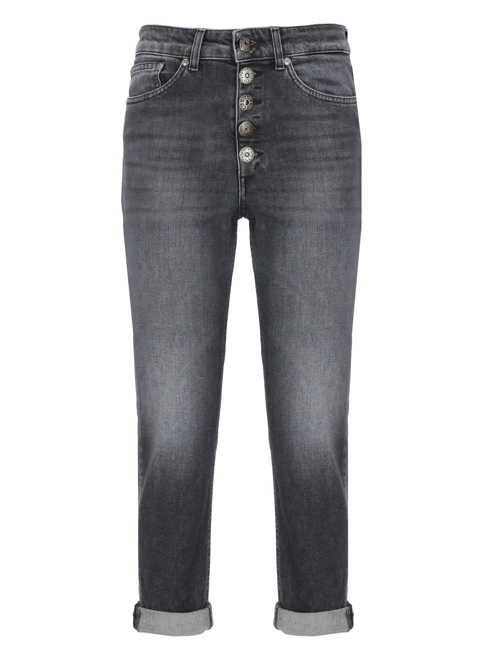 Shop Dondup Koons Jeans In Grey