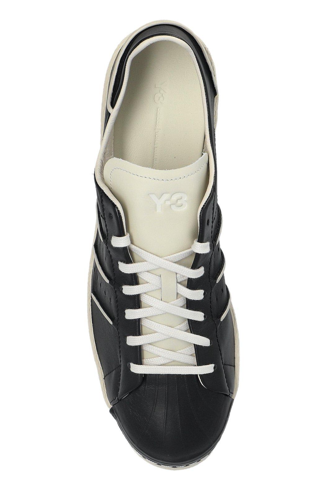 Y-3 Superstar Sneakers In Blackblacktalc