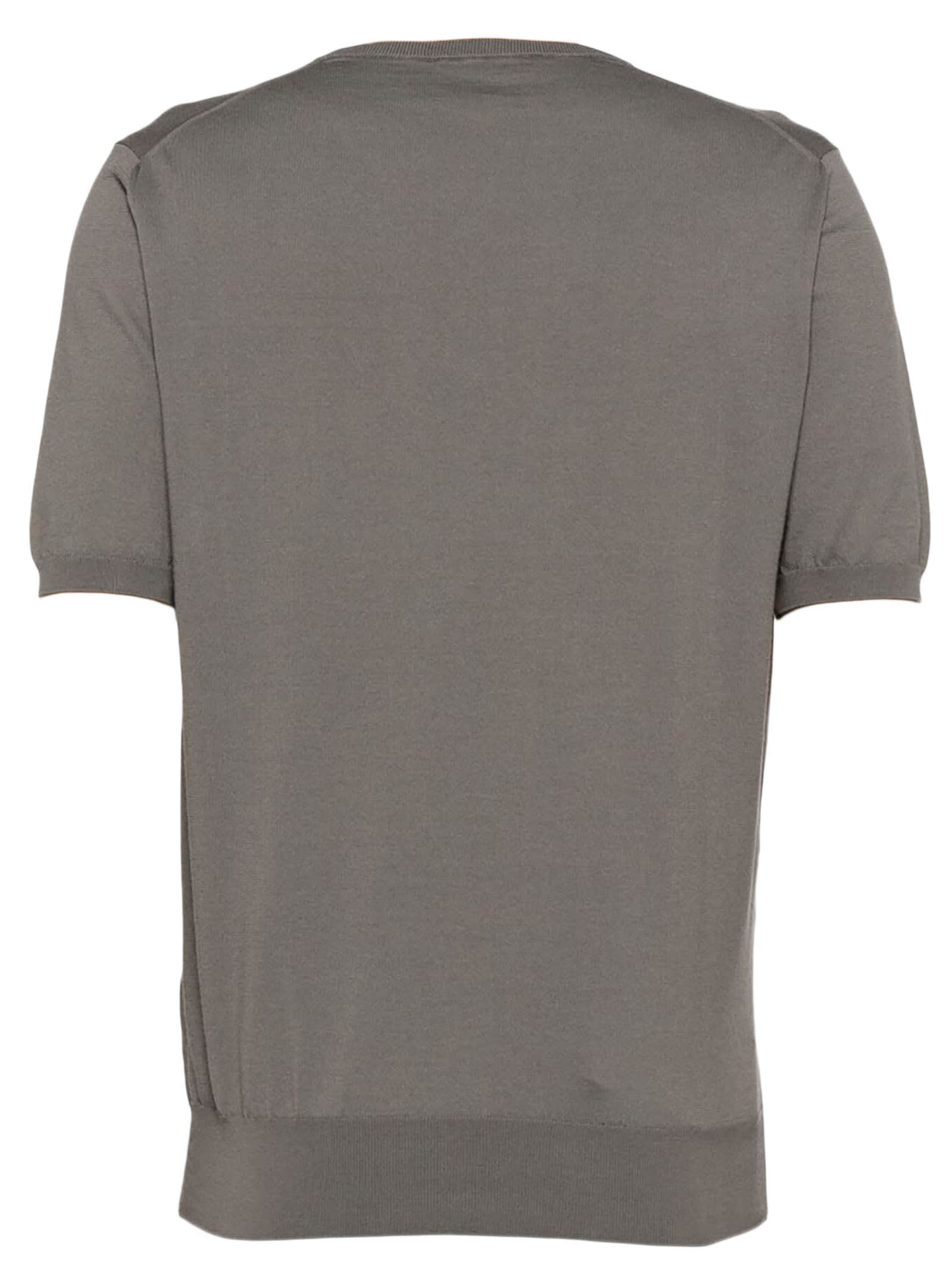 Shop Cruciani Grey Cotton T-shirt
