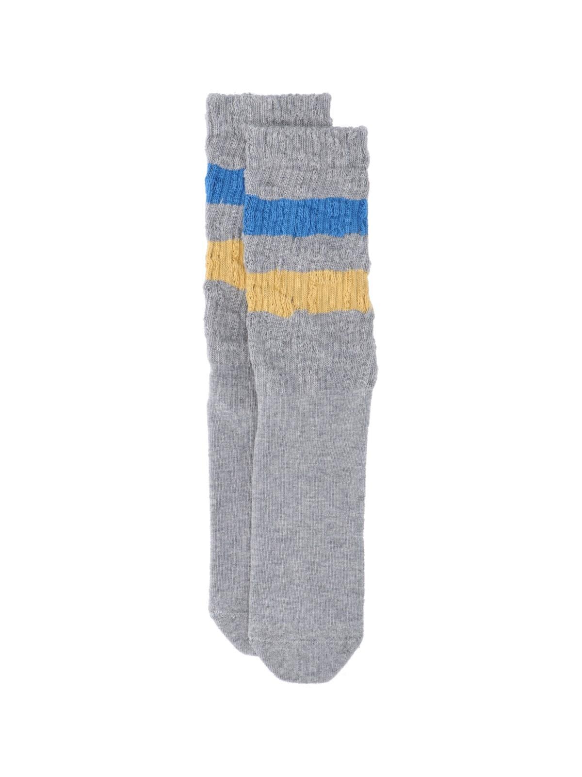 Two-tone Stripe Detail Socks
