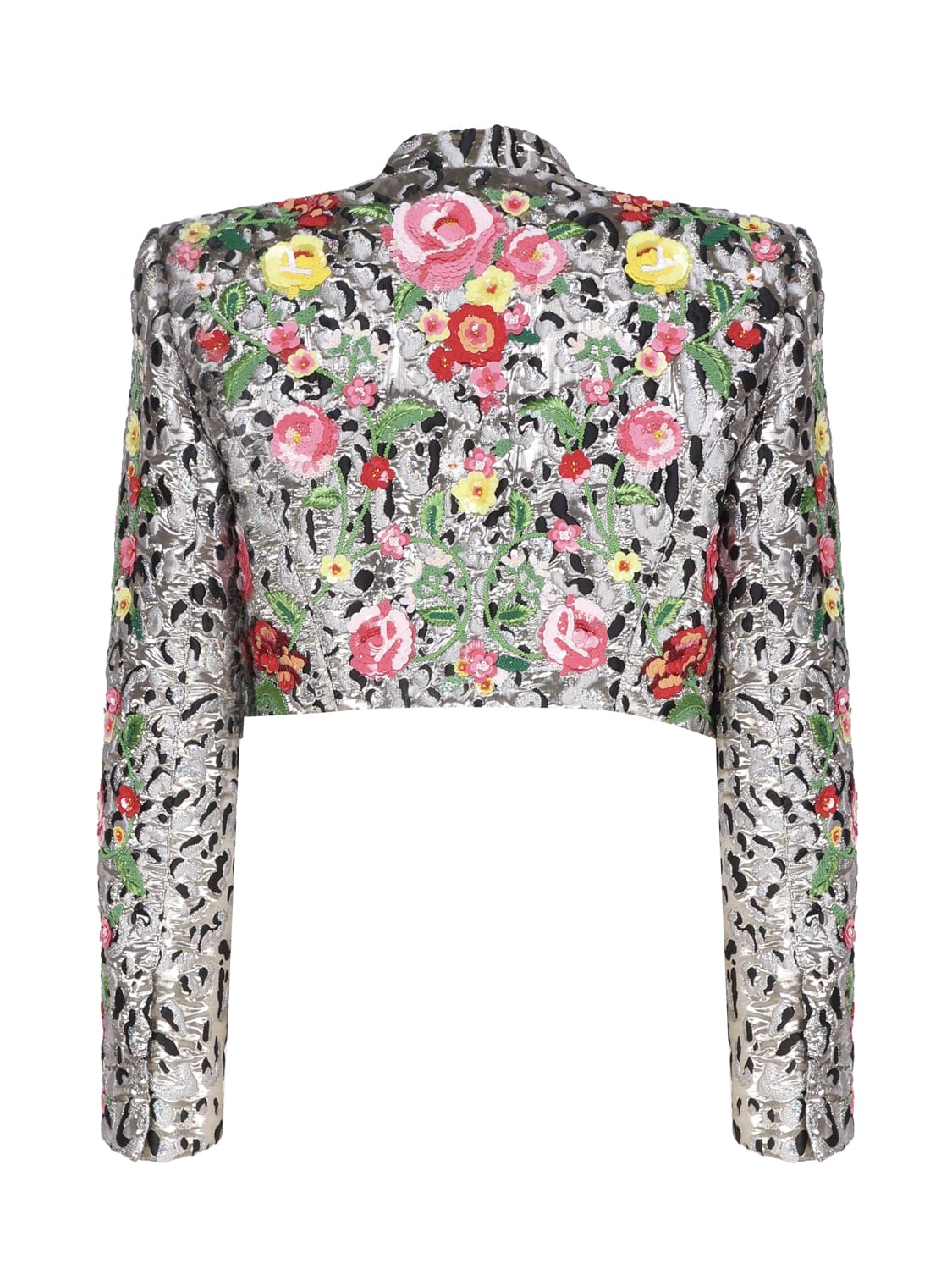 Shop Dolce & Gabbana Jacket With Animal Print And Flowers In Multicolor