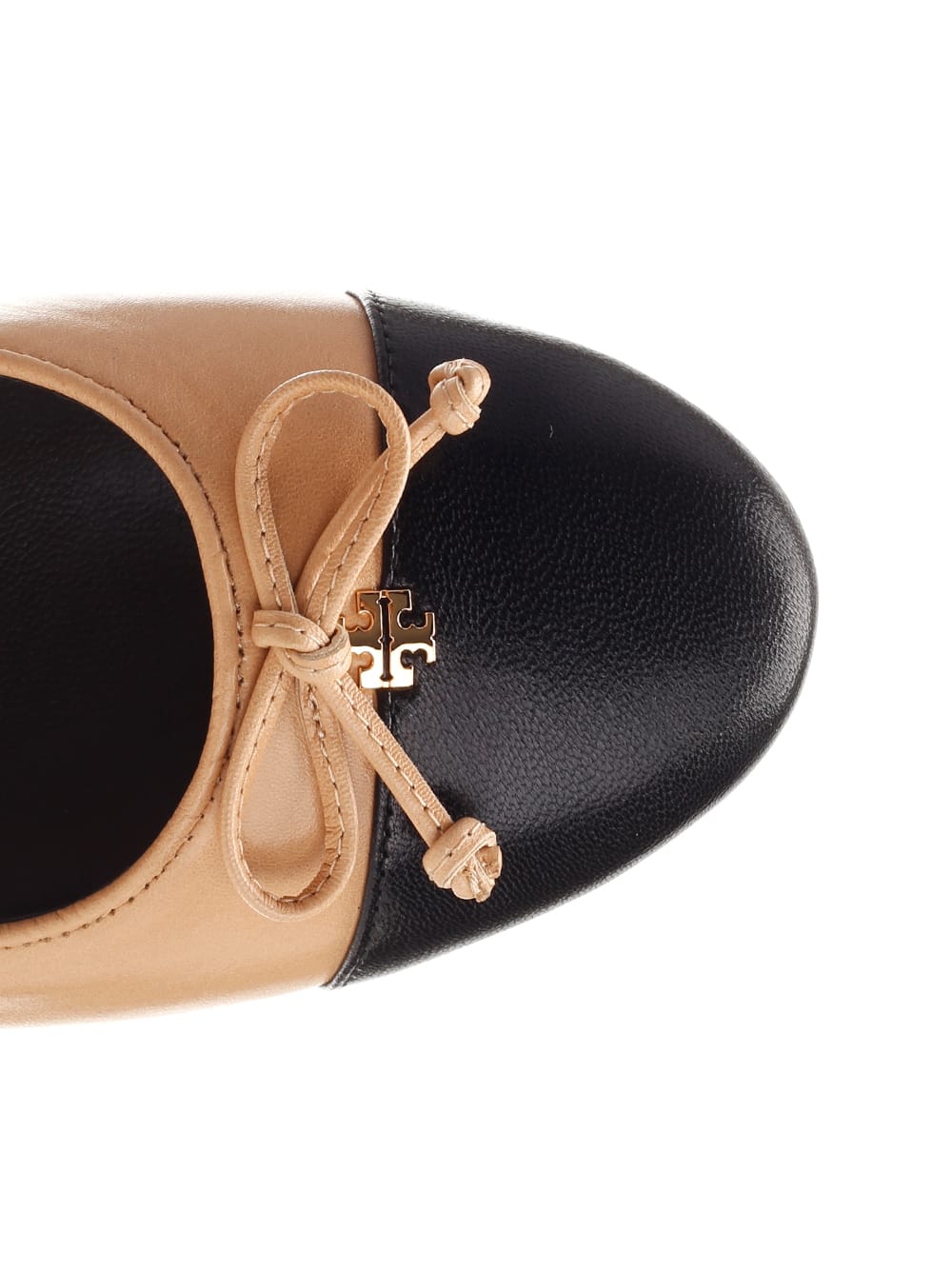 Shop Tory Burch Leather Ballet Flat In Black