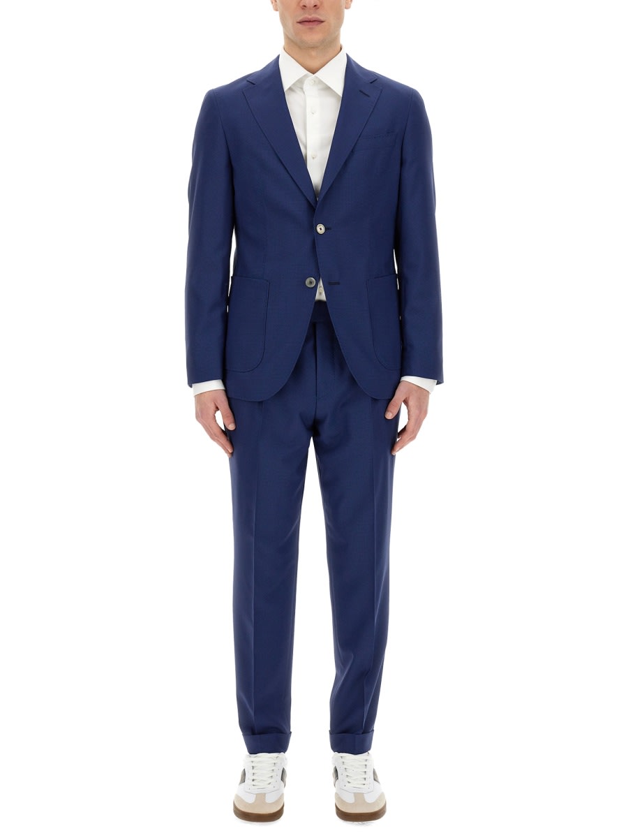Shop Hugo Boss Regular Fit Suit In Blue
