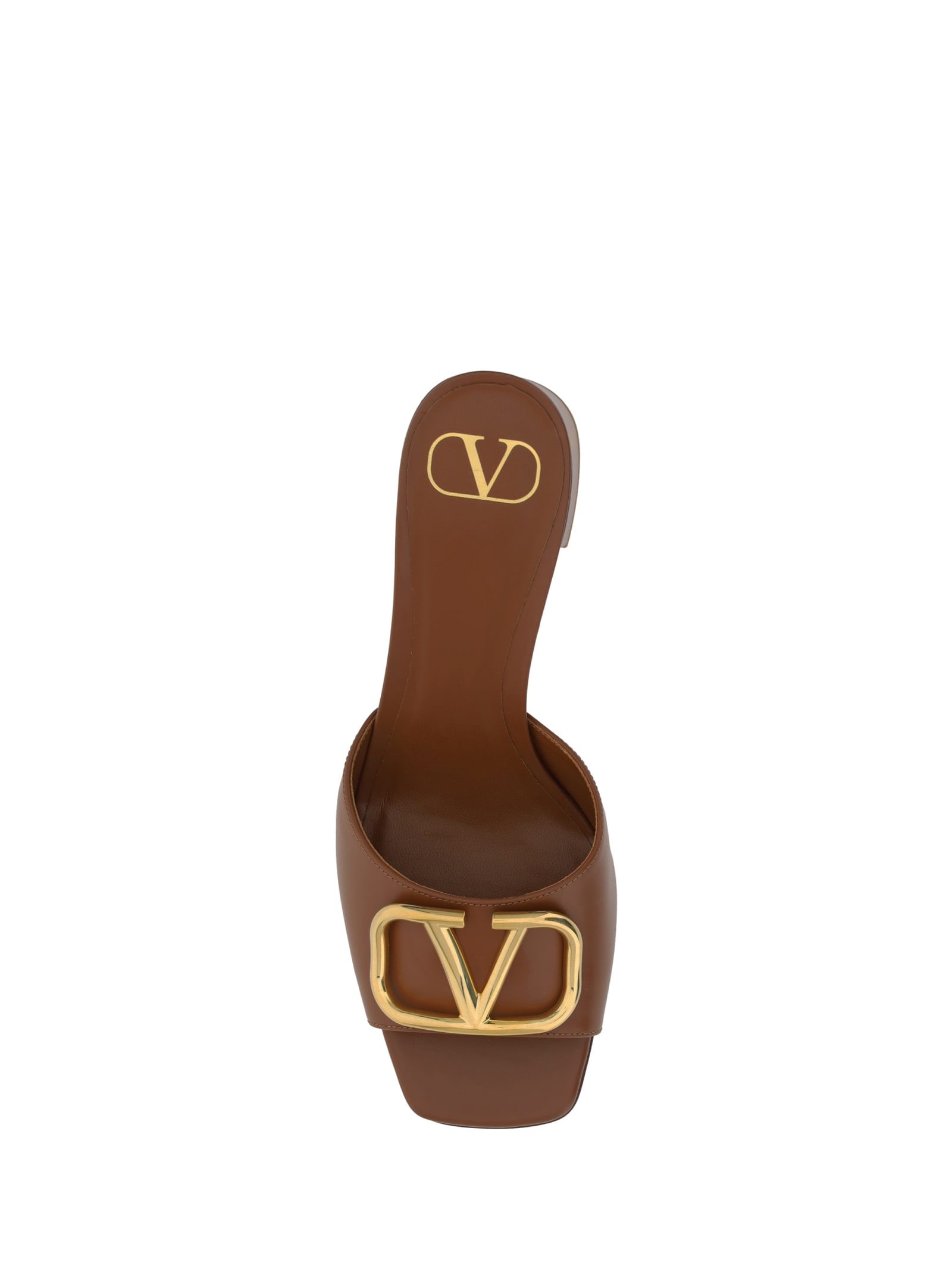 Shop Valentino Vlogo Sandals In Selleria