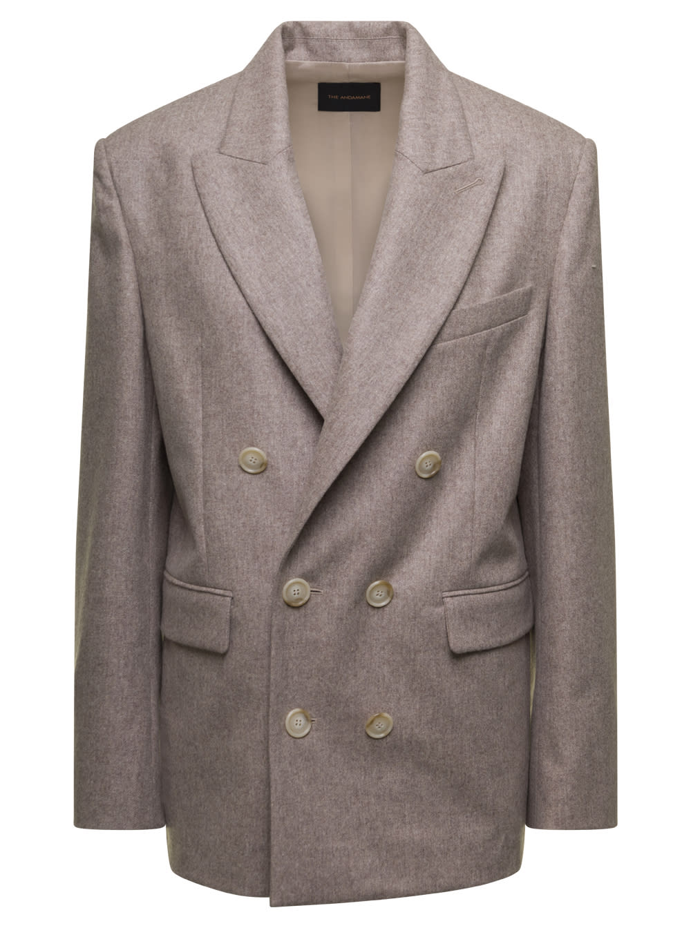 The Andamane Harmony Double Breasted Jacket Wool And Cashmere