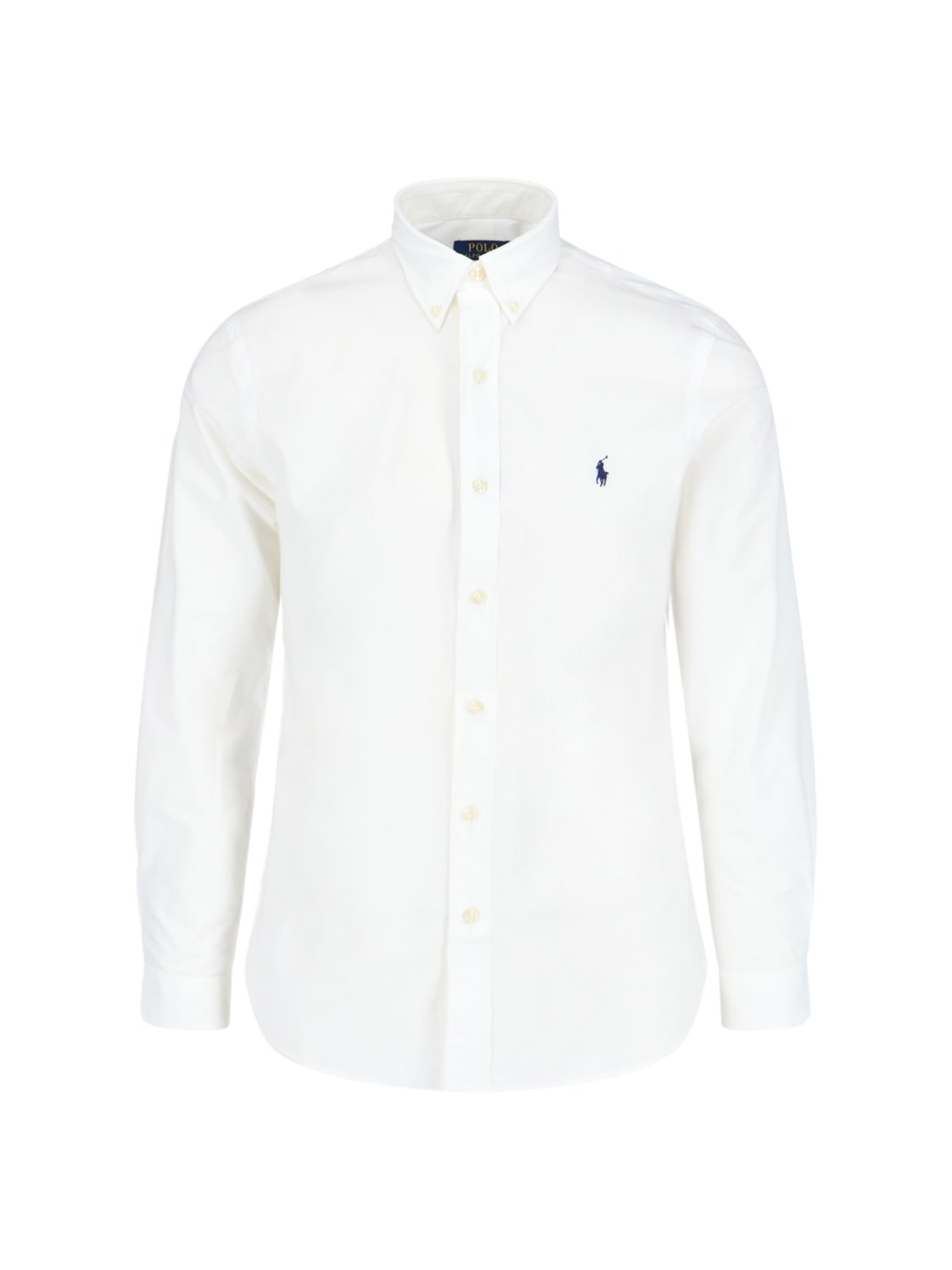 Shop Polo Ralph Lauren Logo Shirt In White