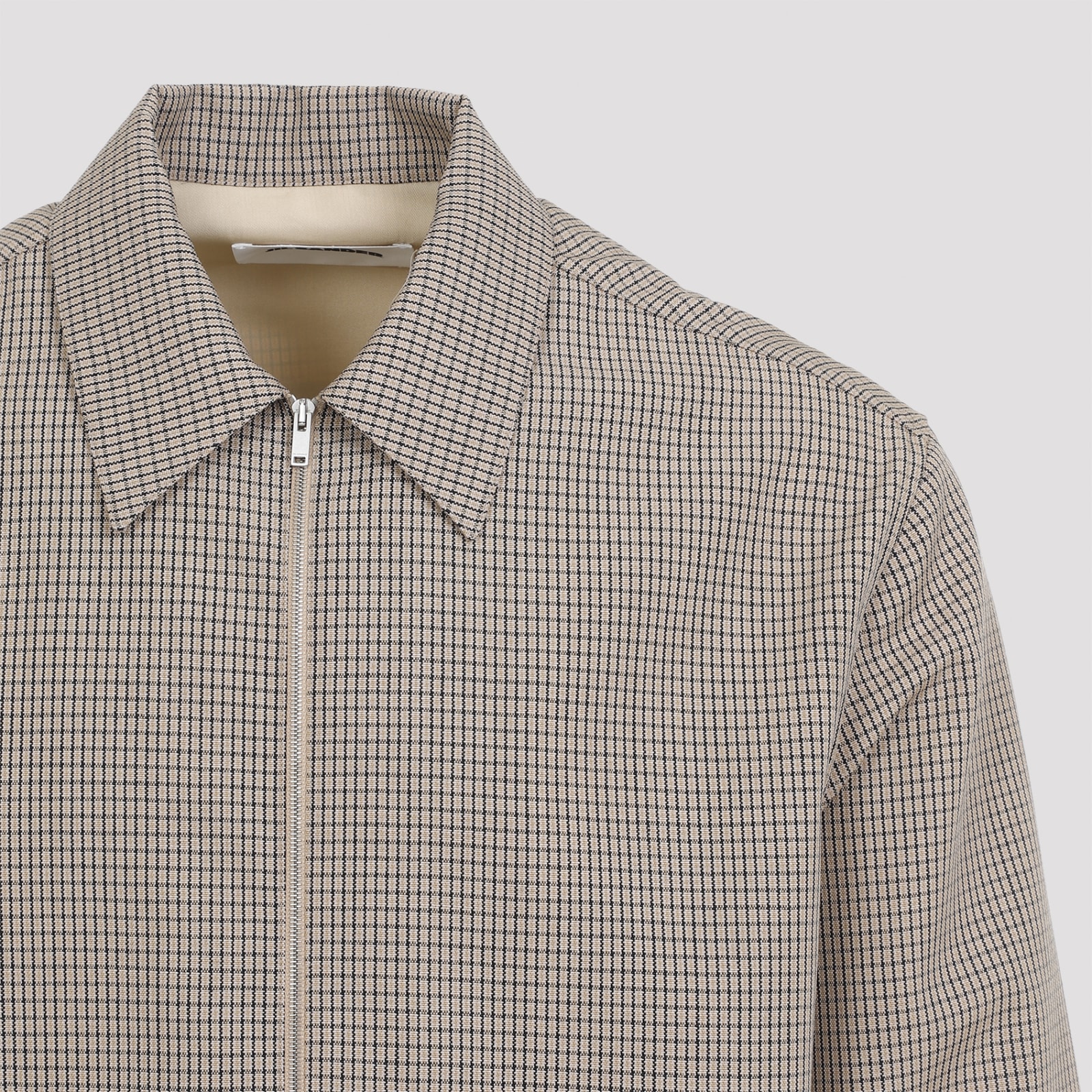 Shop Jil Sander Virgin Wool Shirt In Roof Shadow