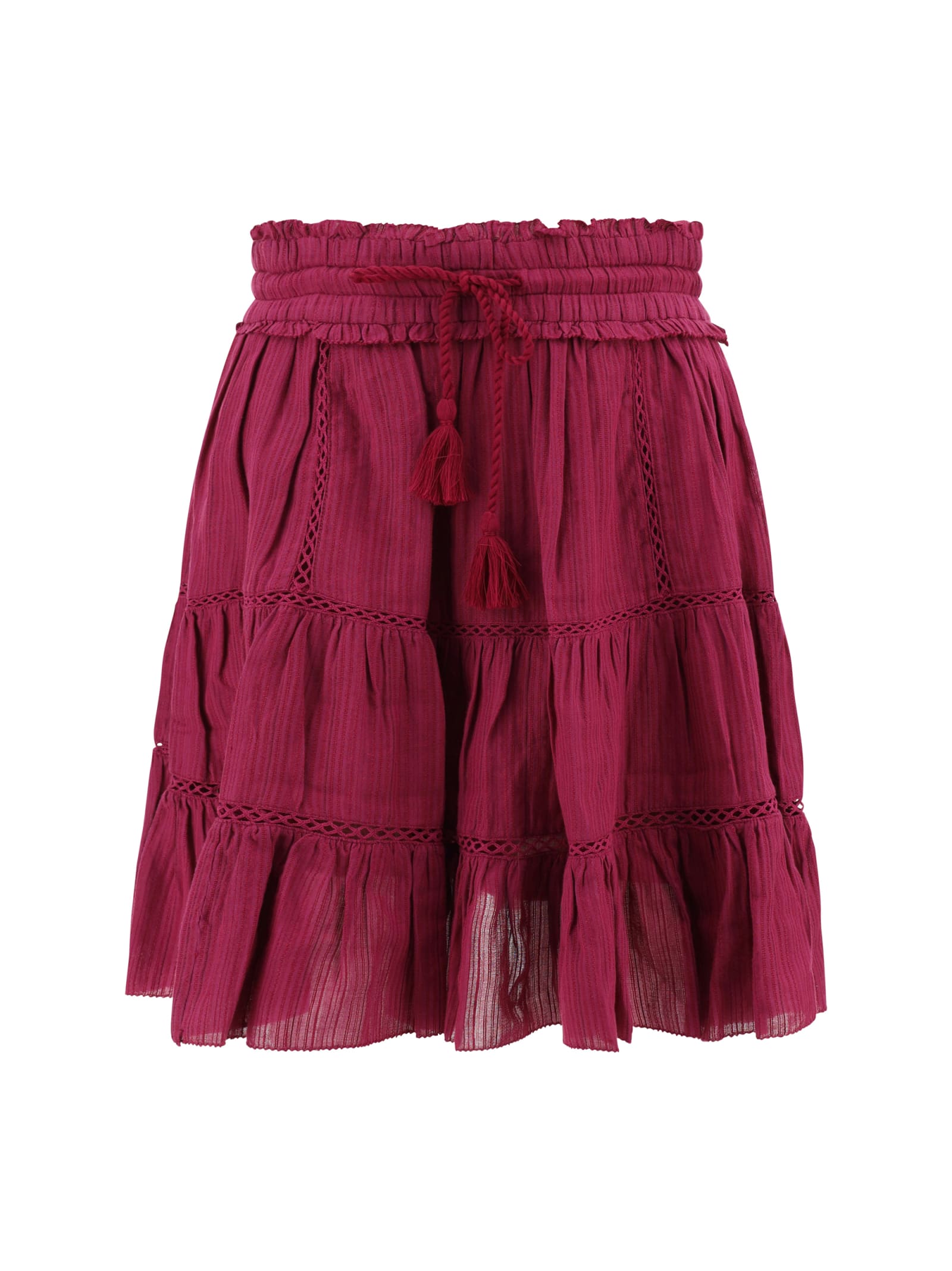 Isabel Marant Étoile Tiered A-line Skirt In Orchid