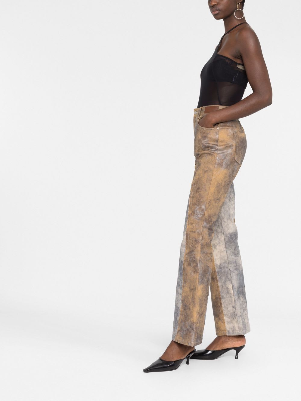 Knwls Halter Neck Bodysuit In Black