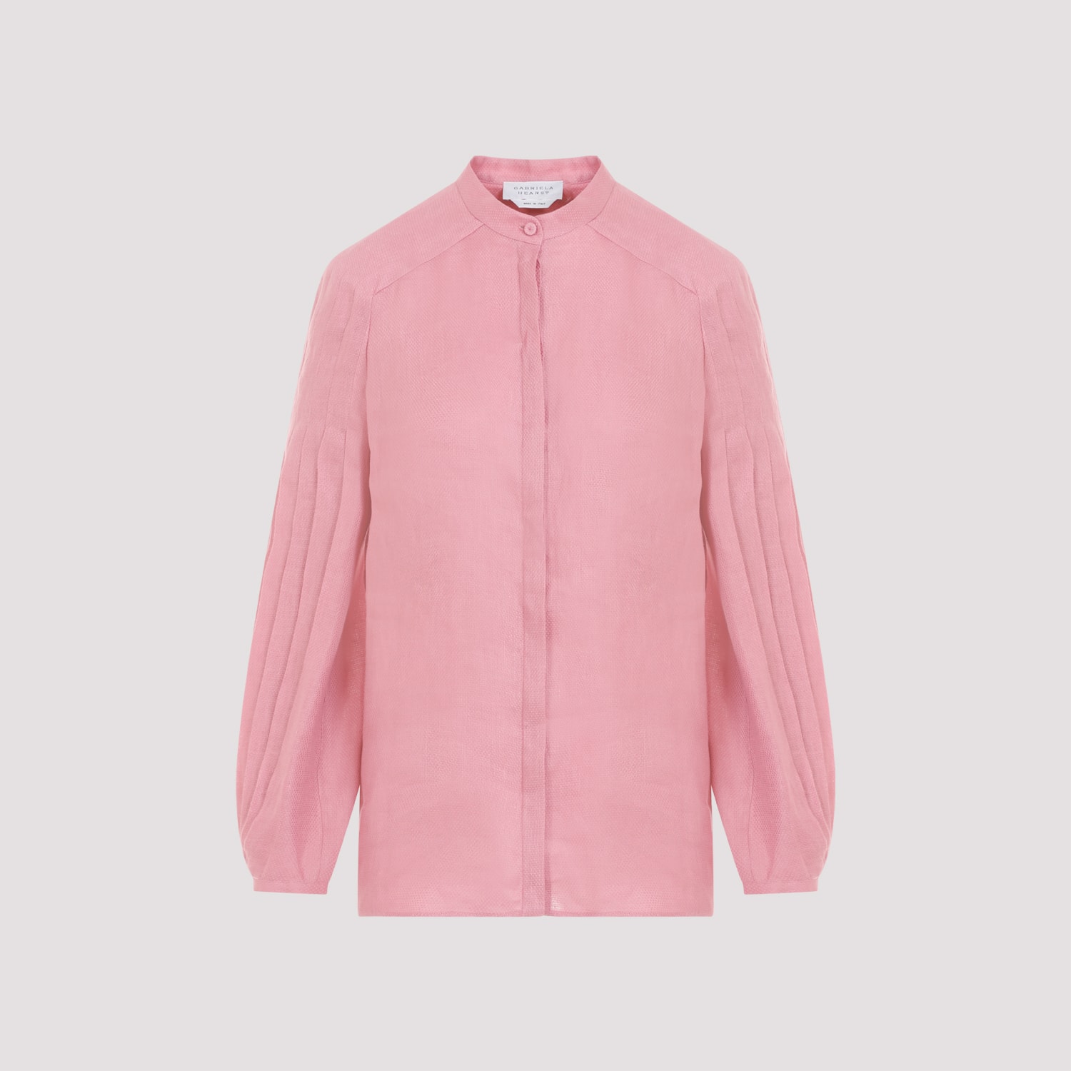 Gabriela Hearst Laetitia Blouse In Rsq Rose Quartz