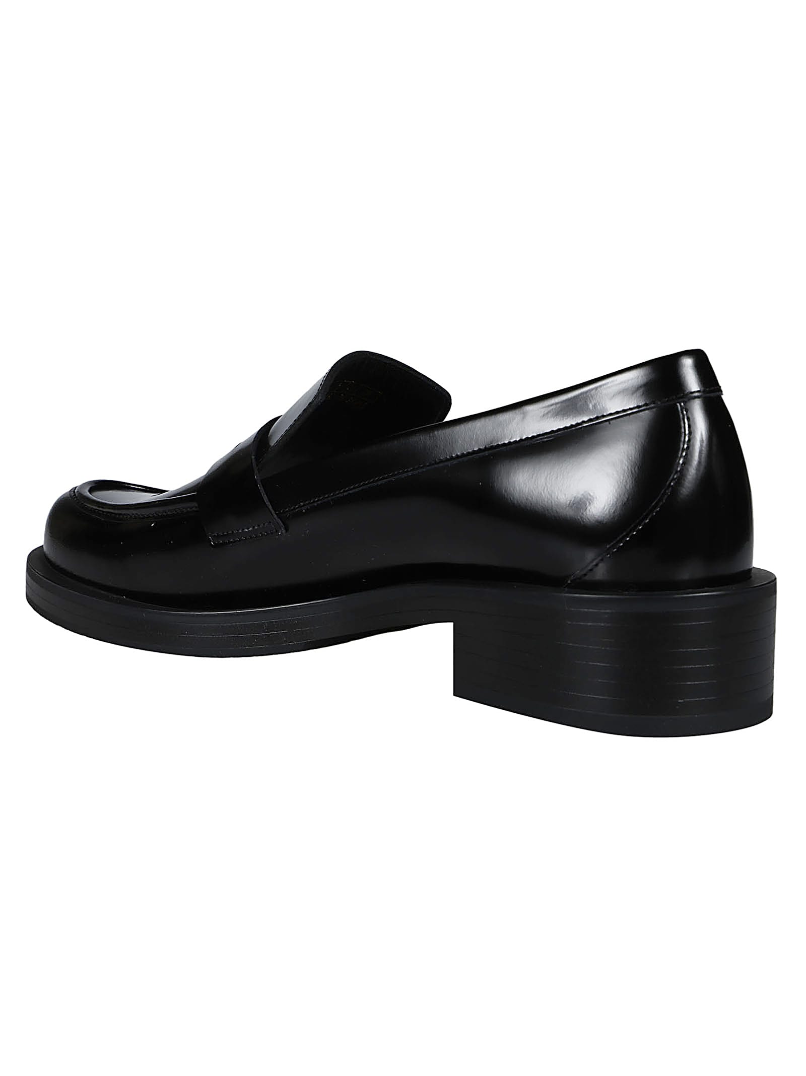 Shop Stuart Weitzman Palmer Bold Loafers In Blk Black