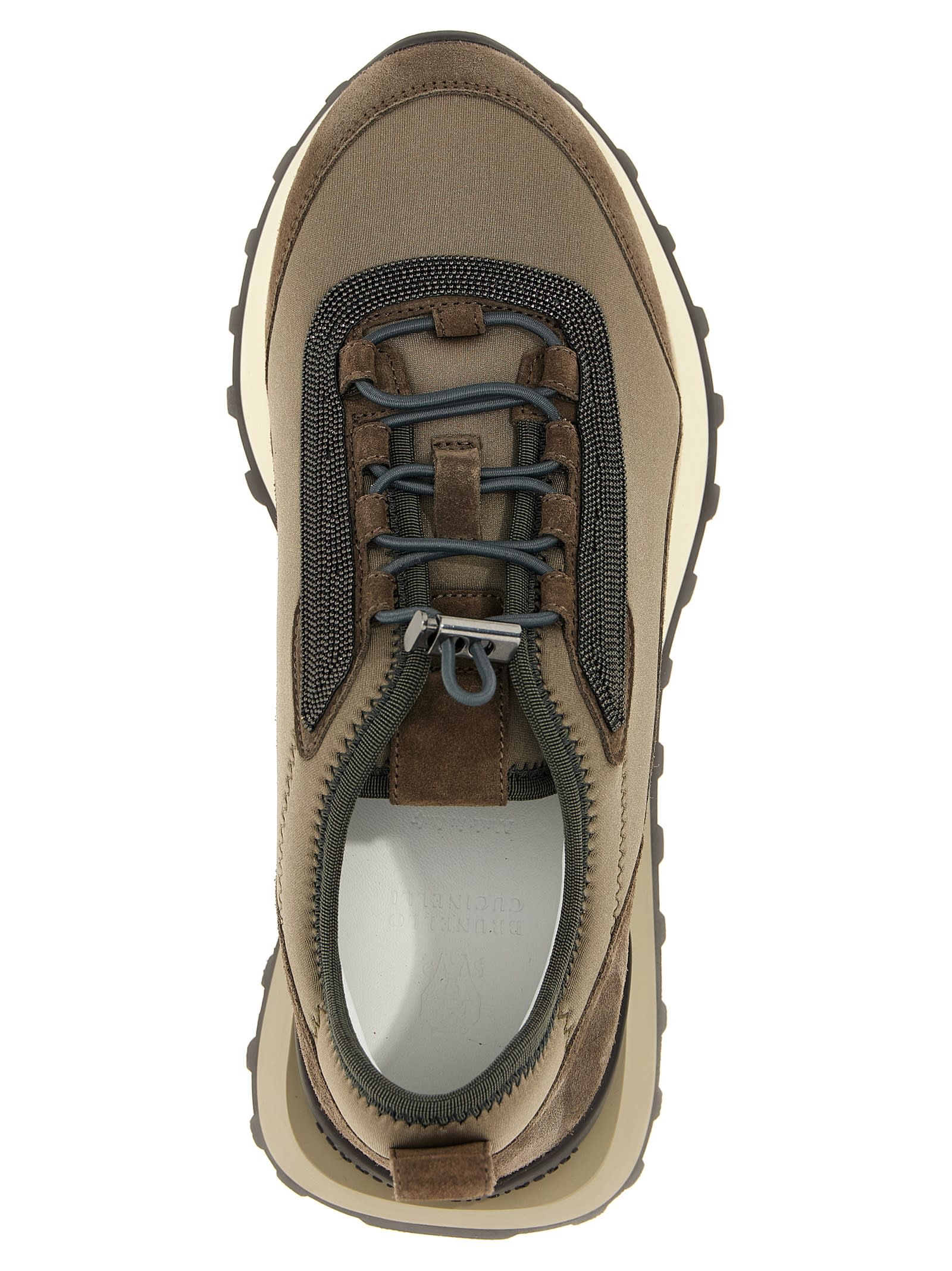 Brunello Cucinelli Streamlined Sneakers With Mesh Panels