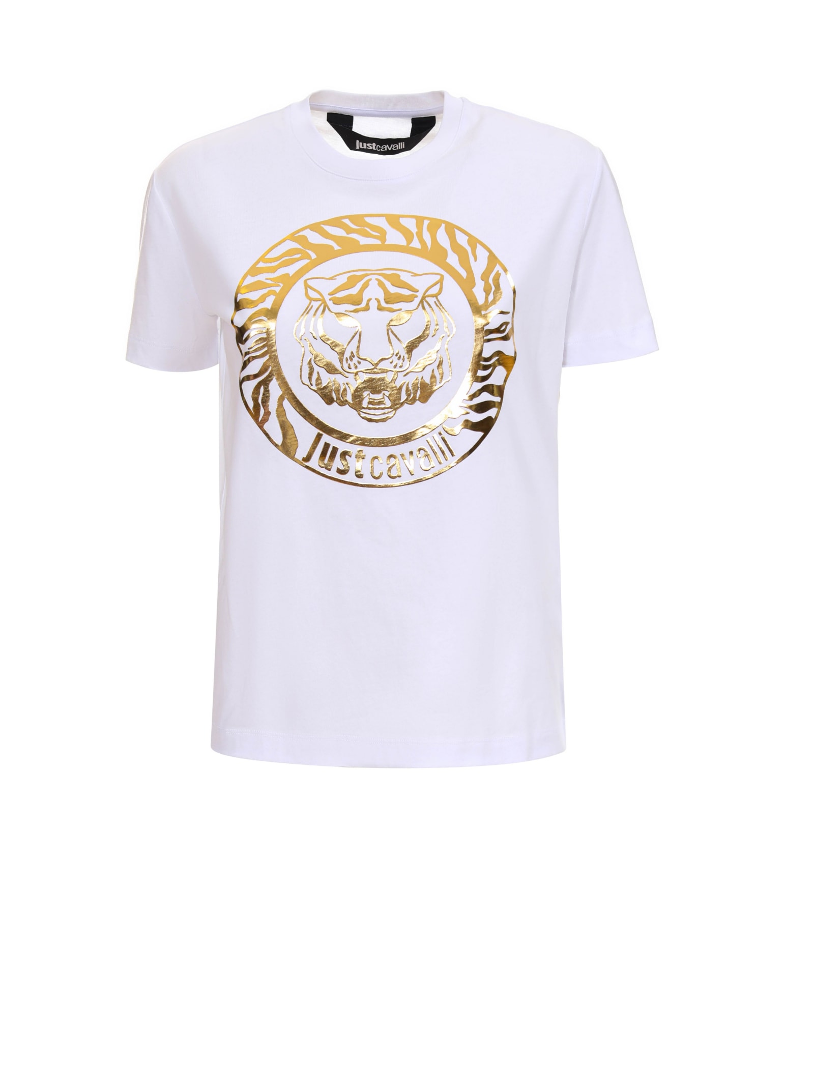 Shop Just Cavalli T-shirt In White