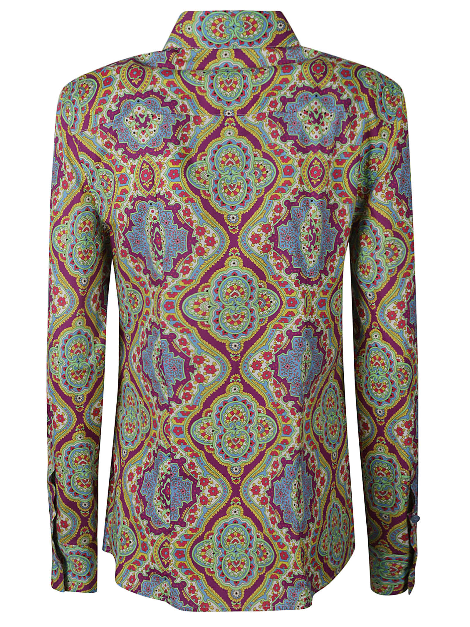 Shop Etro Graphic Printed Buttoned Shirt