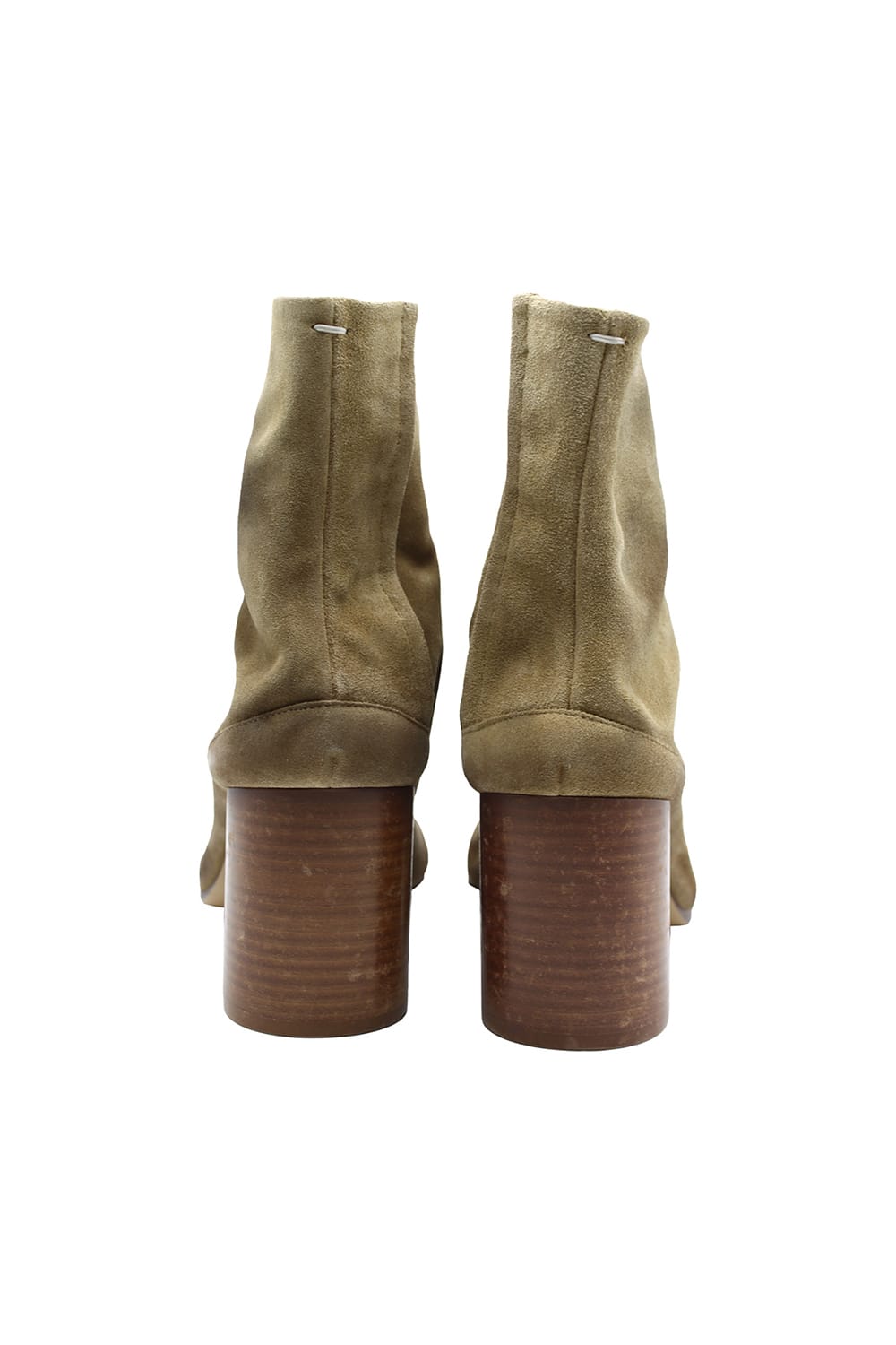 Shop Maison Margiela Tabi Boots In Suede