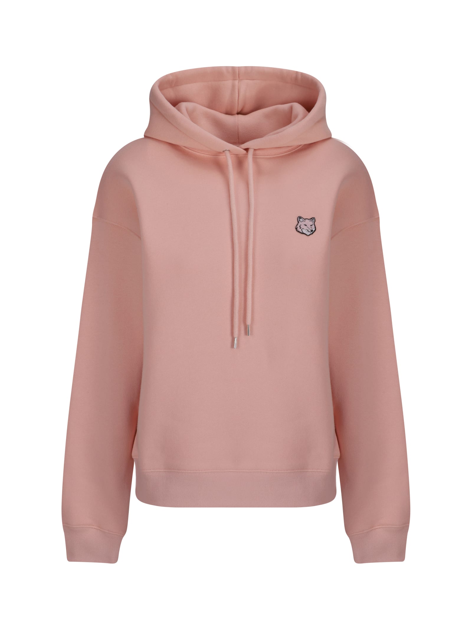 Shop Maison Kitsuné Hoodie In Pasture Rose