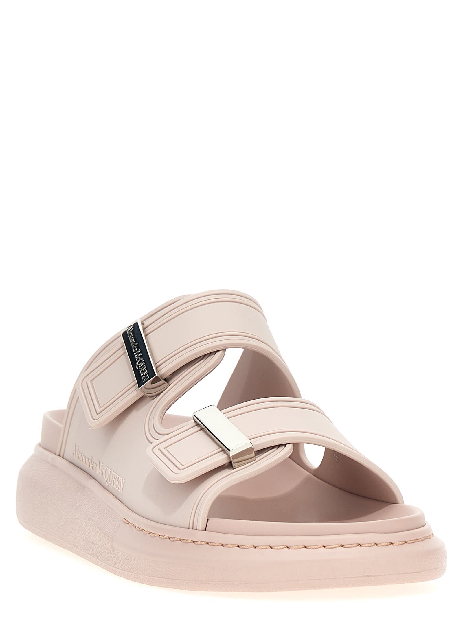 Alexander Mcqueen Rubber Sandals In Pink