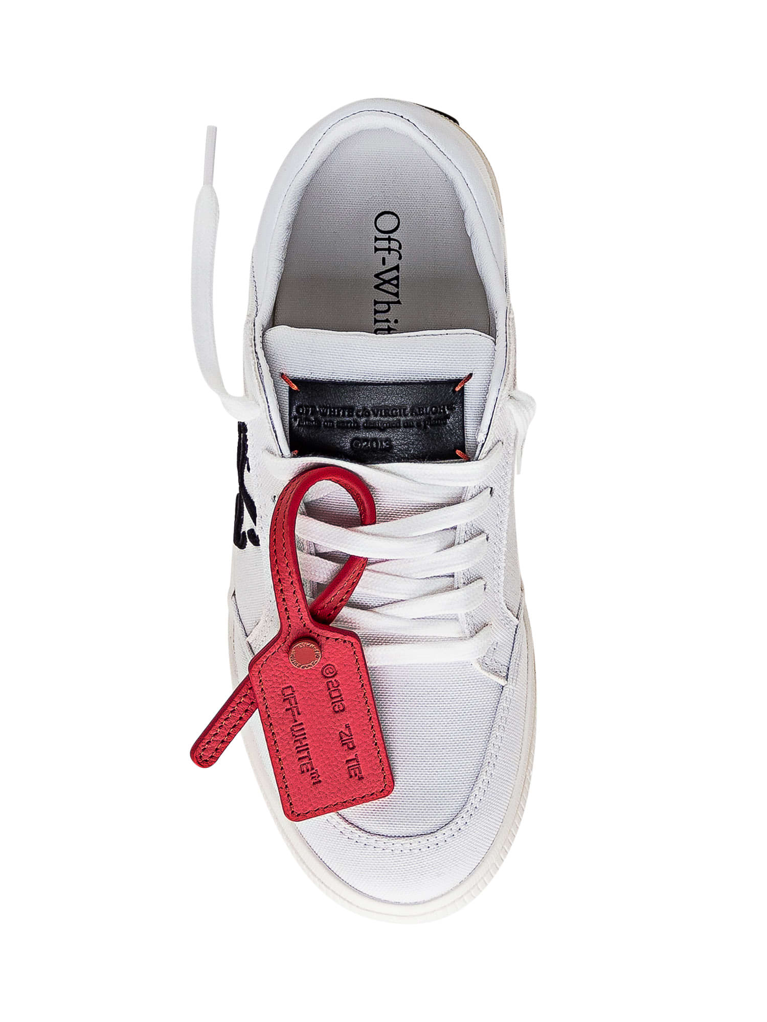 Shop Off-white New Low Vulcanized Sneaker In White Black