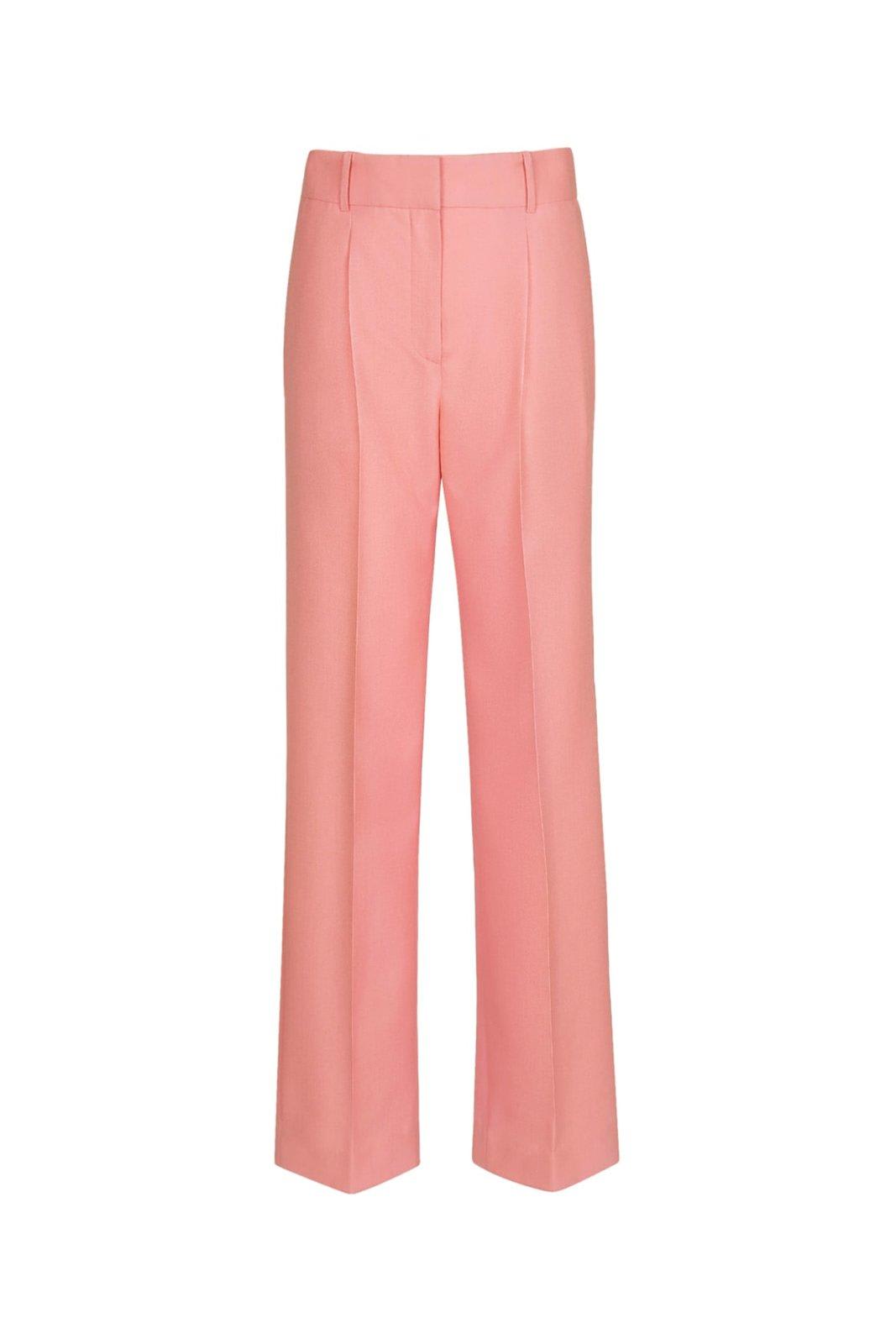 Shop Givenchy High-waisted Tailored Trousers In Pink