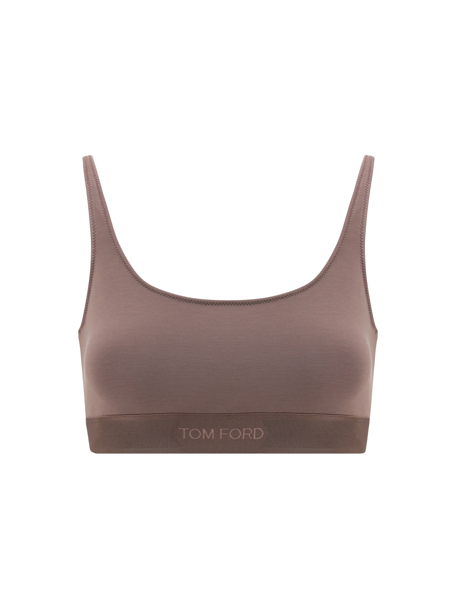 Modal Bralette Top With Jacquard Logo